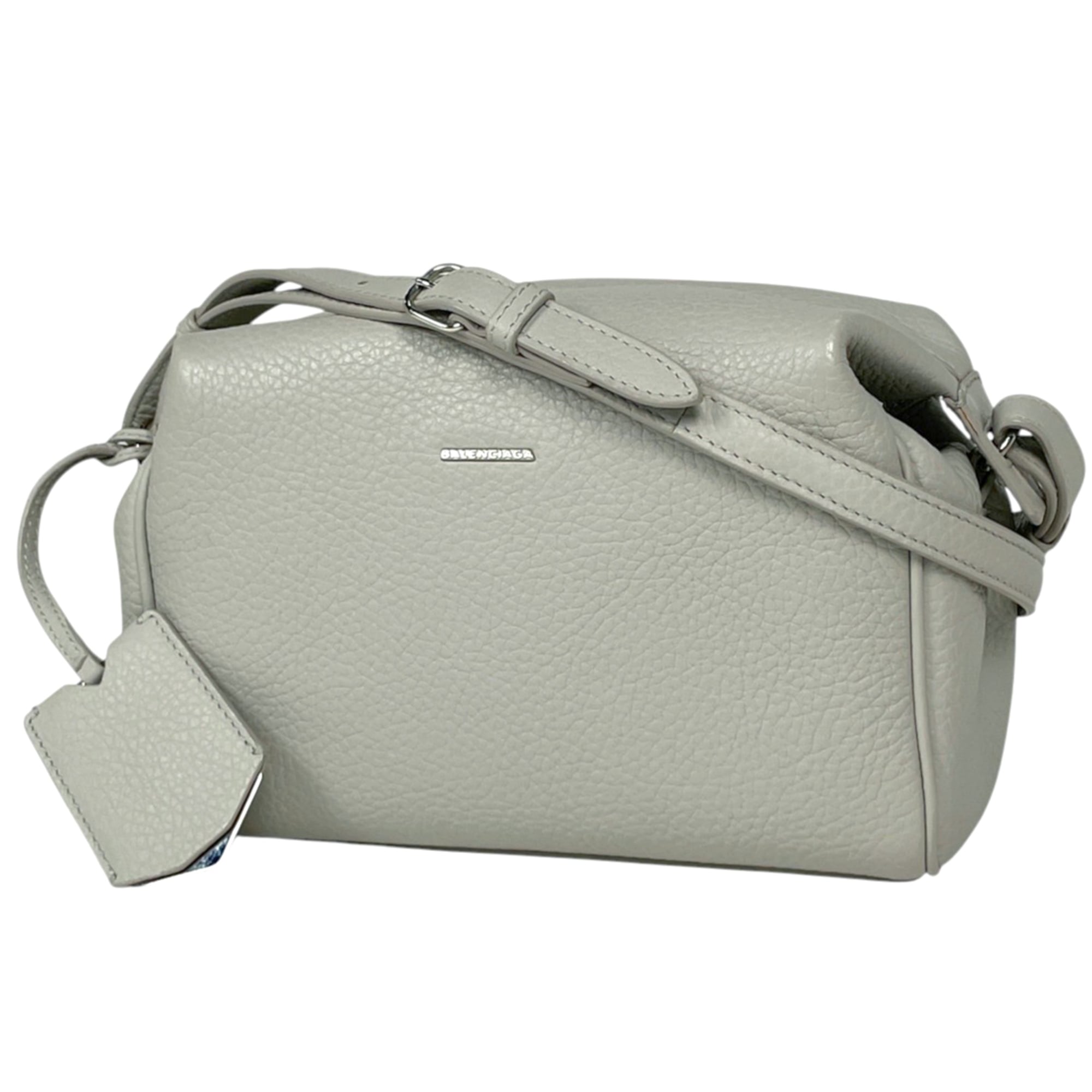 Balenciaga Light Gray Leather Shoulder Bag (Pre-Owned)