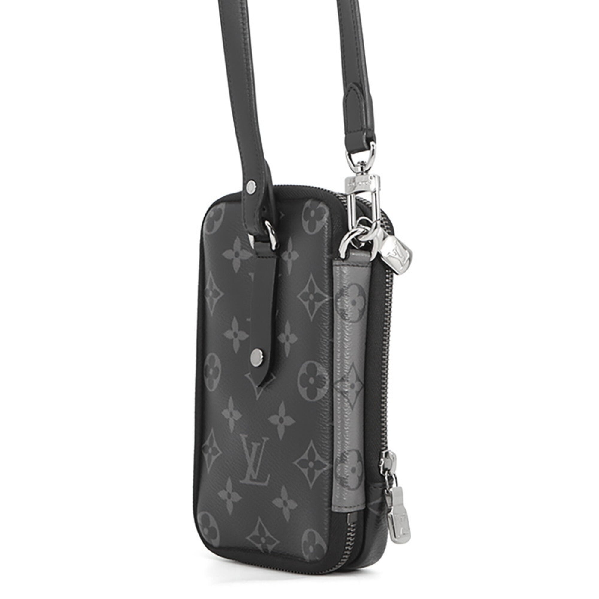 Louis Vuitton Monogram Eclipse Black Noir Monogram Eclipse Pouch Shoulder Bag (Pre-Owned)