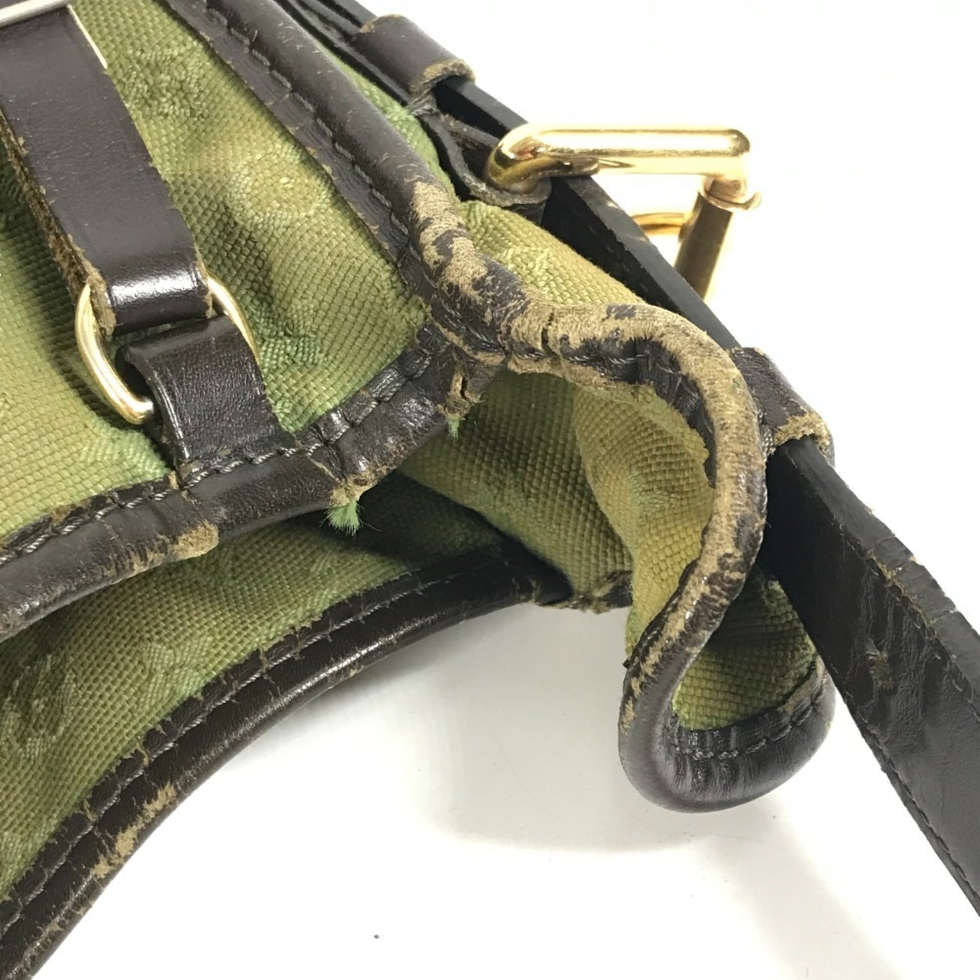 Louis Vuitton Khaki Monogram Mini Canvas Shoulder Bag (Pre-Owned)