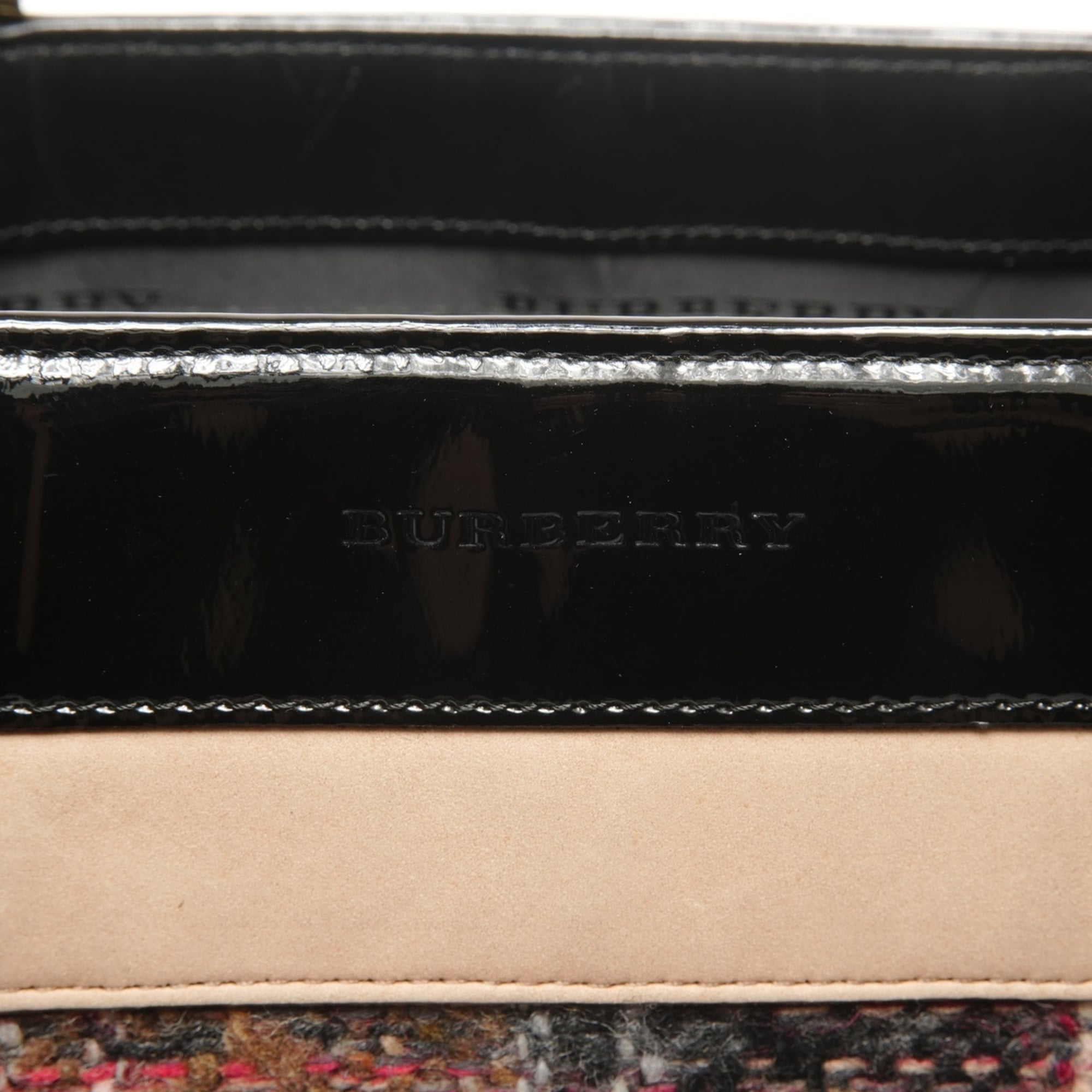 Burberry Beige Tweed Handbag (Pre-Owned)
