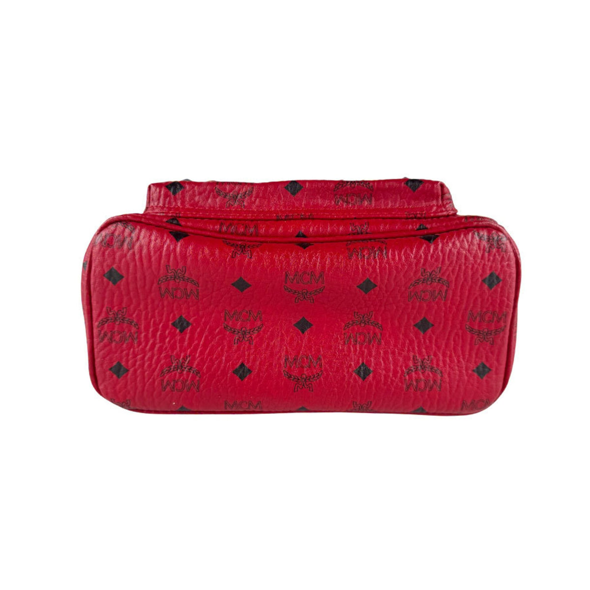 Mcm Red Color Leather Backpack (Pre-Owned)