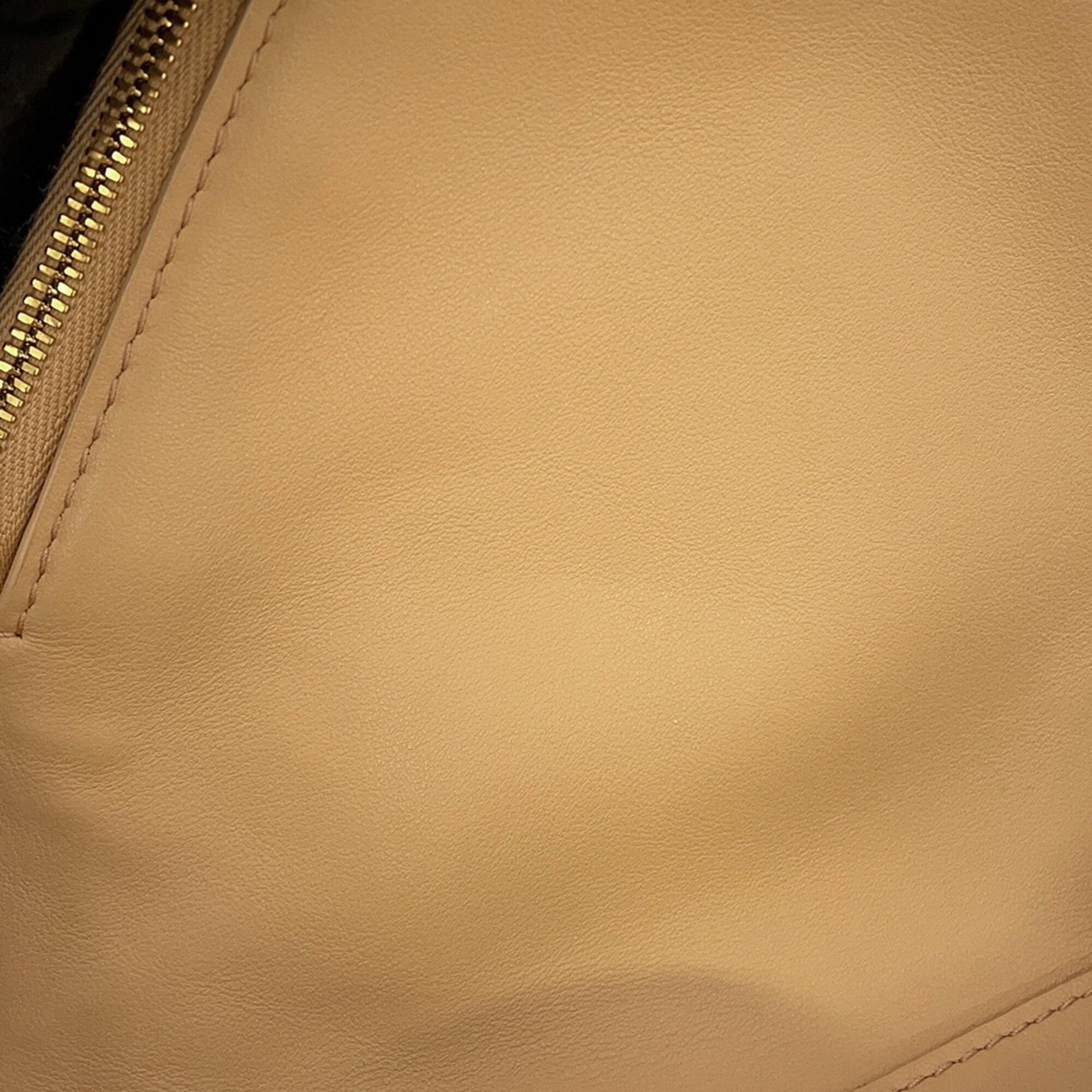 Bottega Veneta Brown Leather Handbag Shoulder Bag (Pre-Owned)