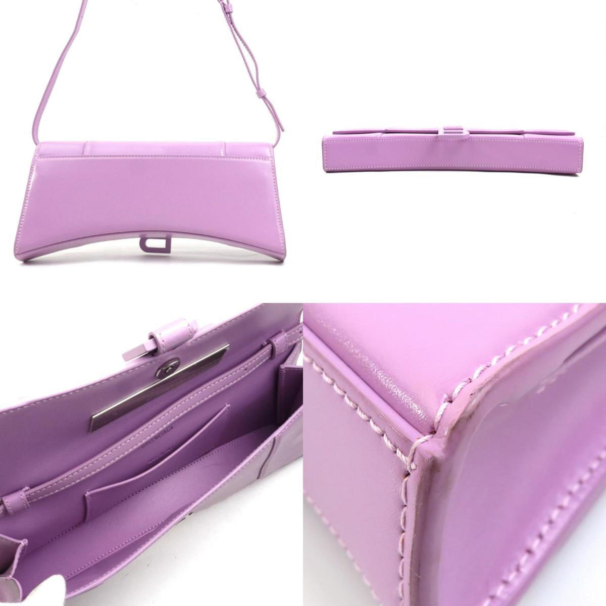 Balenciaga Pink Purple Leather Shoulder Bag (Pre-Owned)