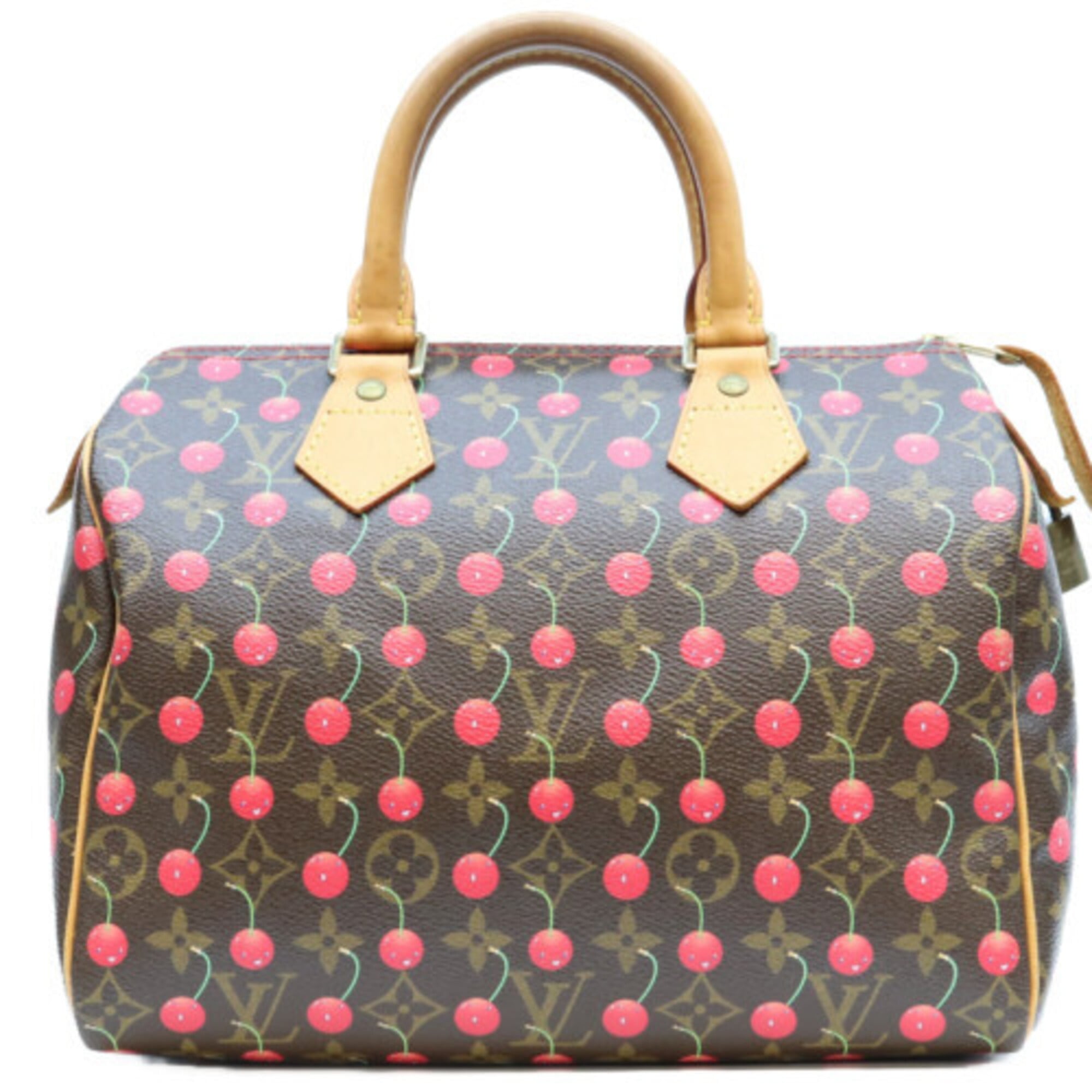 Louis Vuitton Brown Monogram Cherry Blossom Handbag (Pre-Owned)