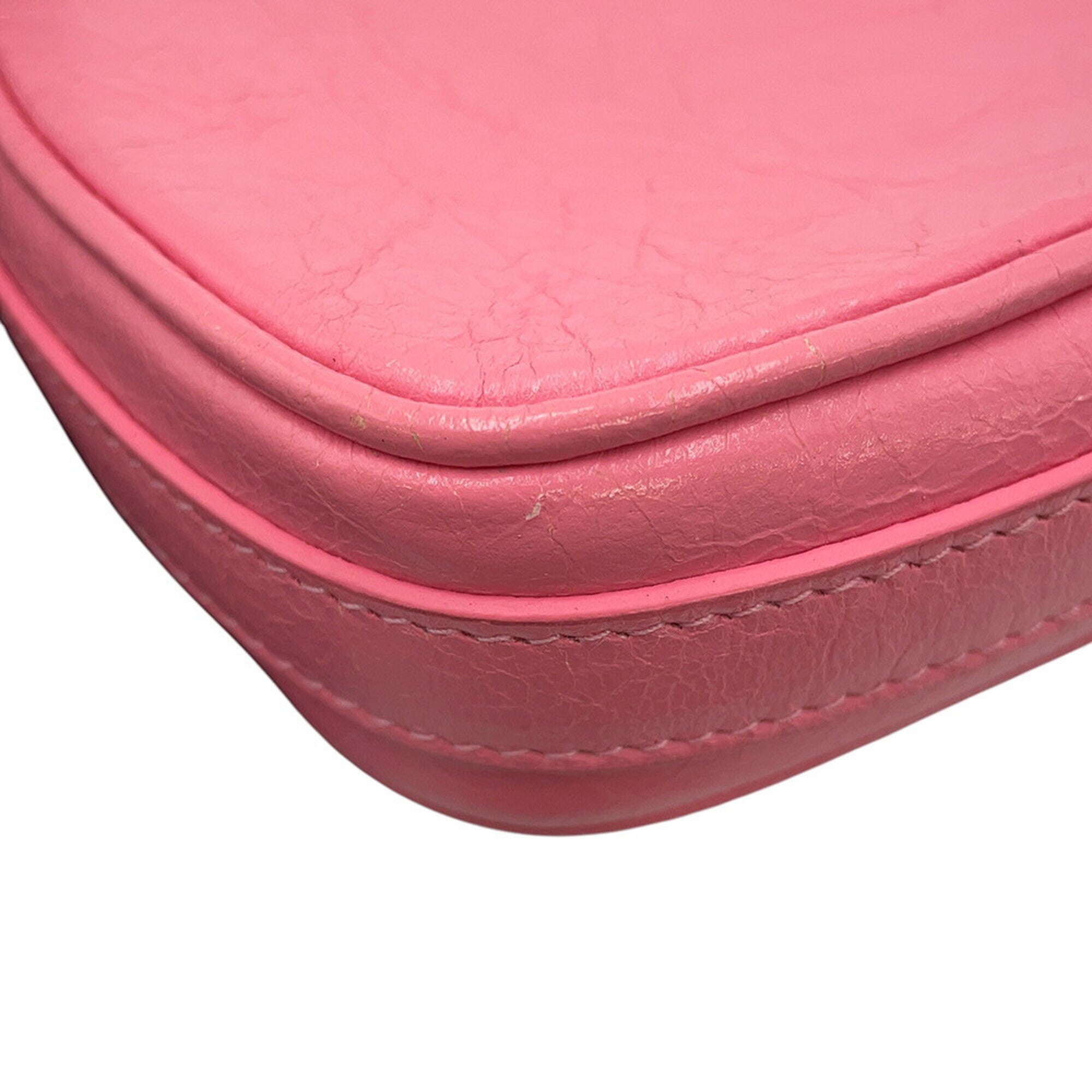 Balenciaga Pink Leather Shoulder Bag (Pre-Owned)