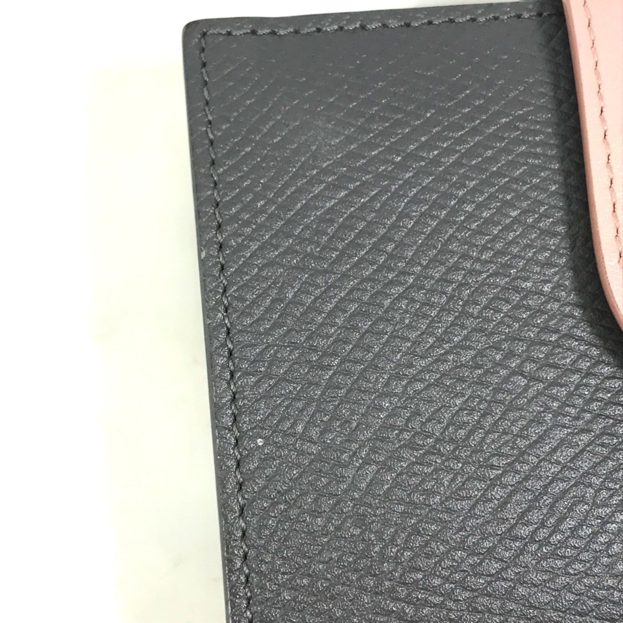 Celine Gray Leather Wallet (Tri-Fold) (Pre-Owned)