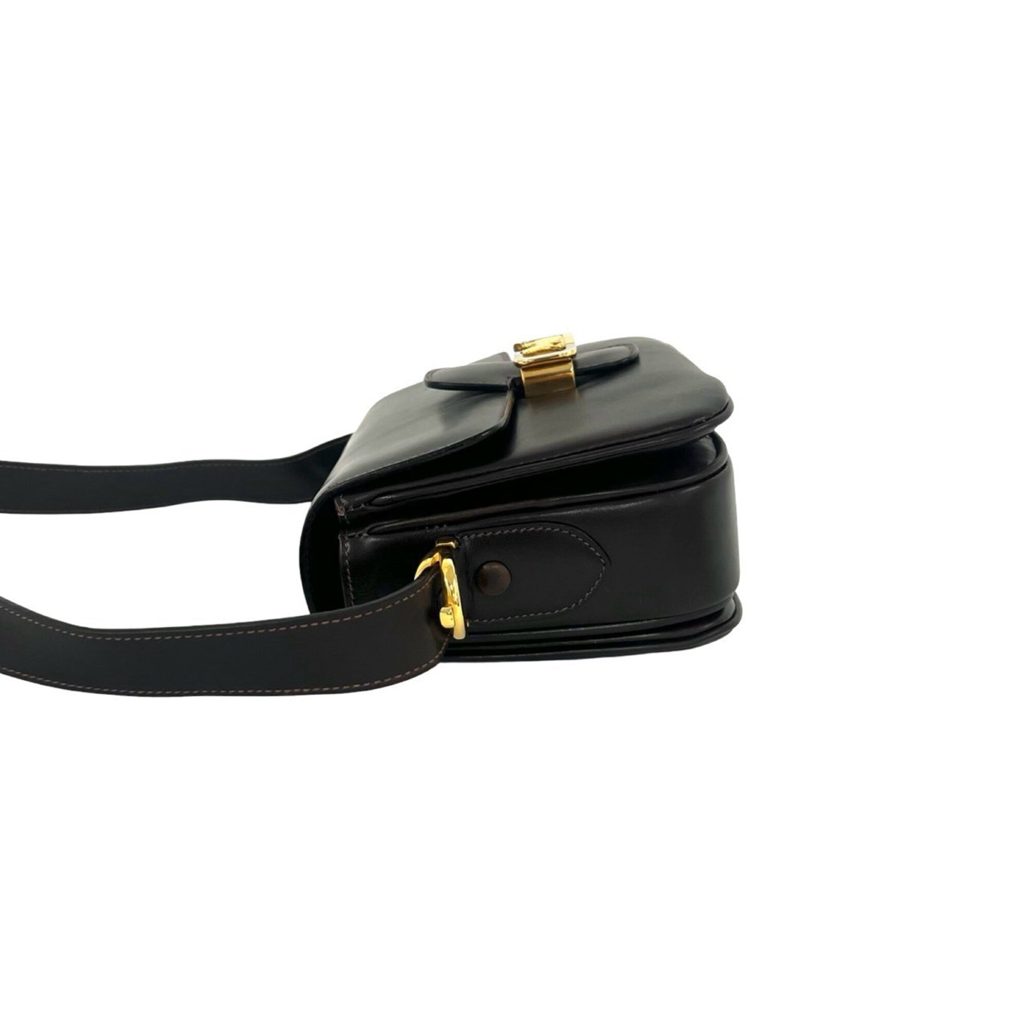 Celine Brown Leather Shoulder Bag (Pre-Owned)