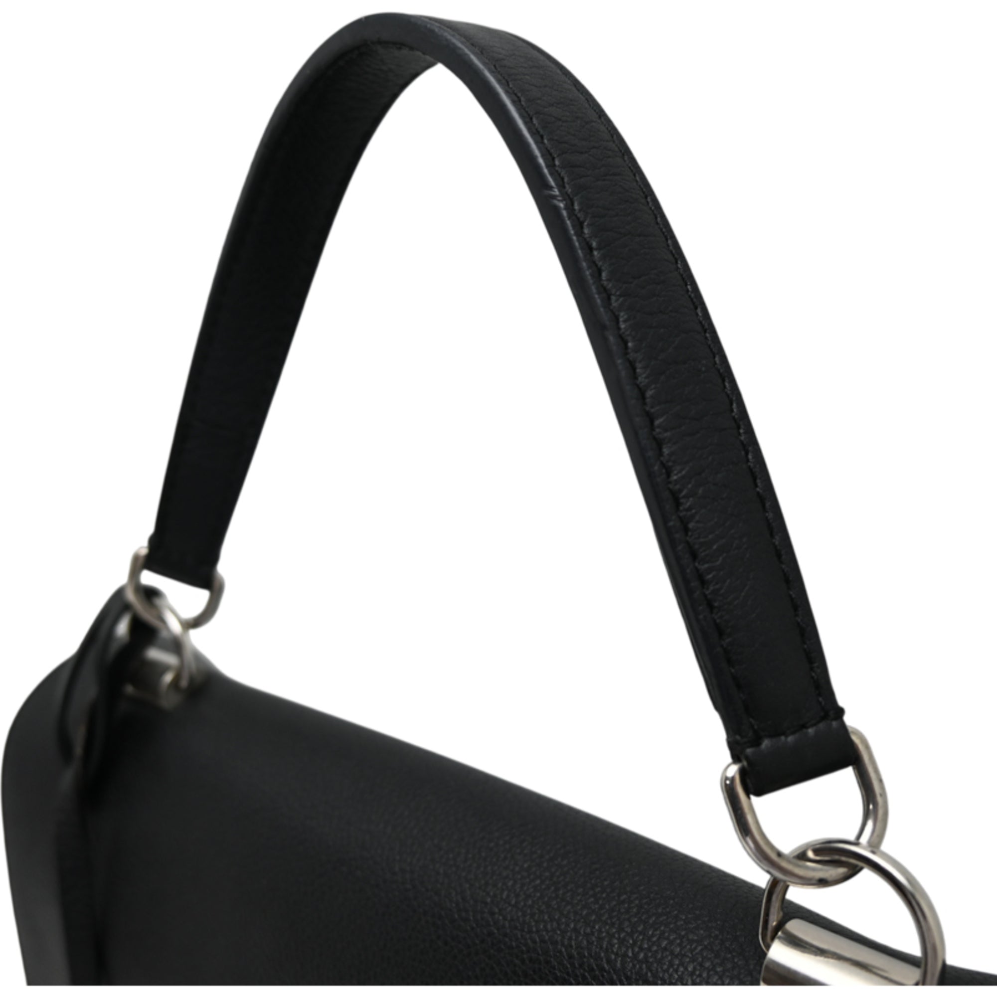 Louis Vuitton Noir Leather Handbag (Pre-Owned)