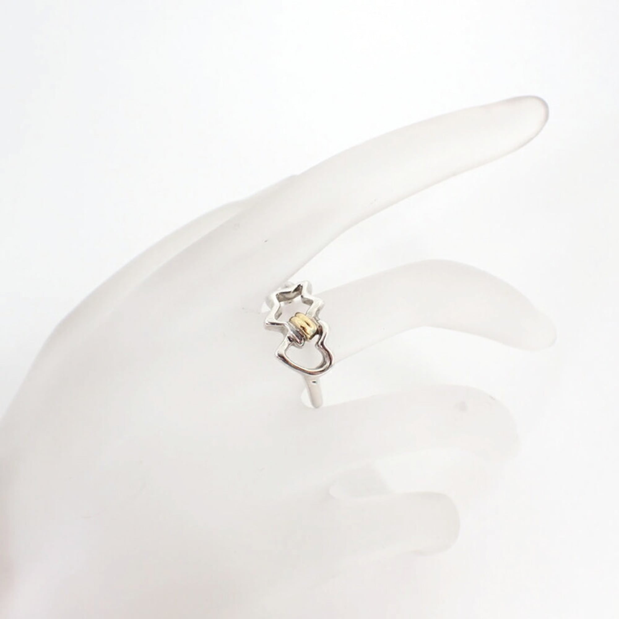 Tiffany Gold Silver Yellow Gold (18K) Sterling Silver 925 Band Ring (Pre-Owned)