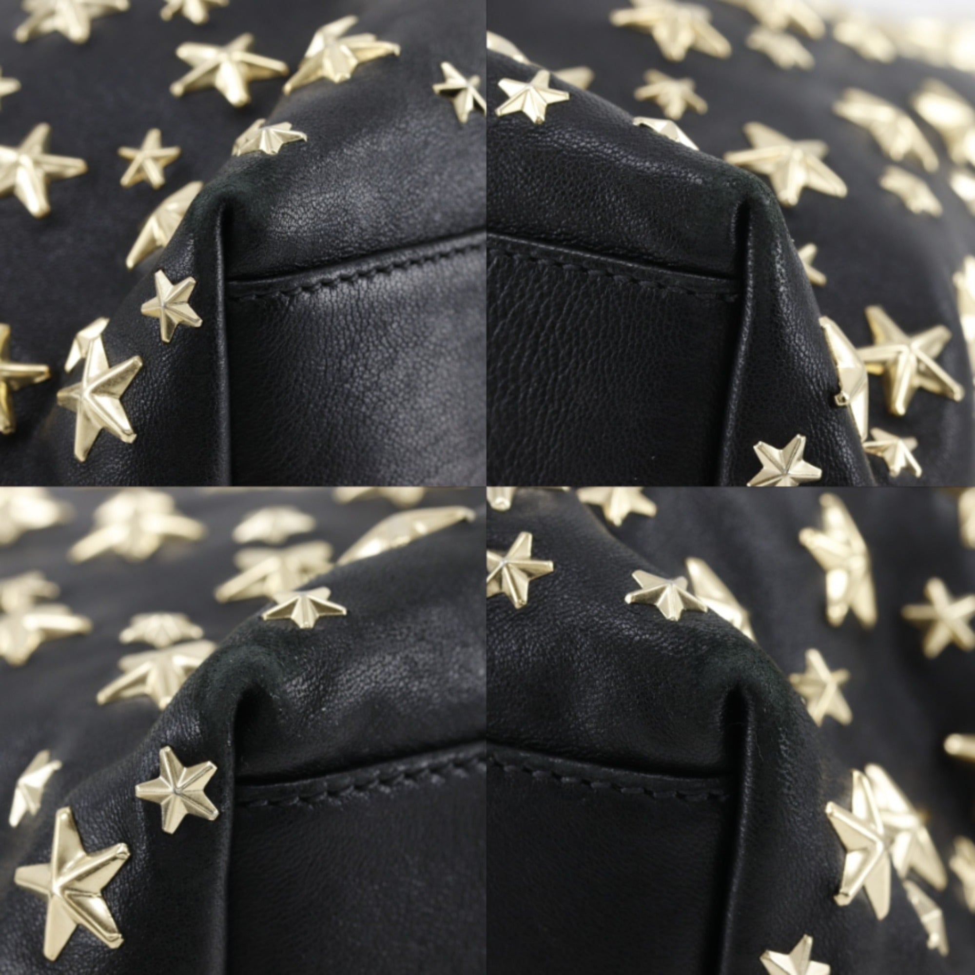Jimmy Choo Black Leather Tote Bag (Pre-Owned)