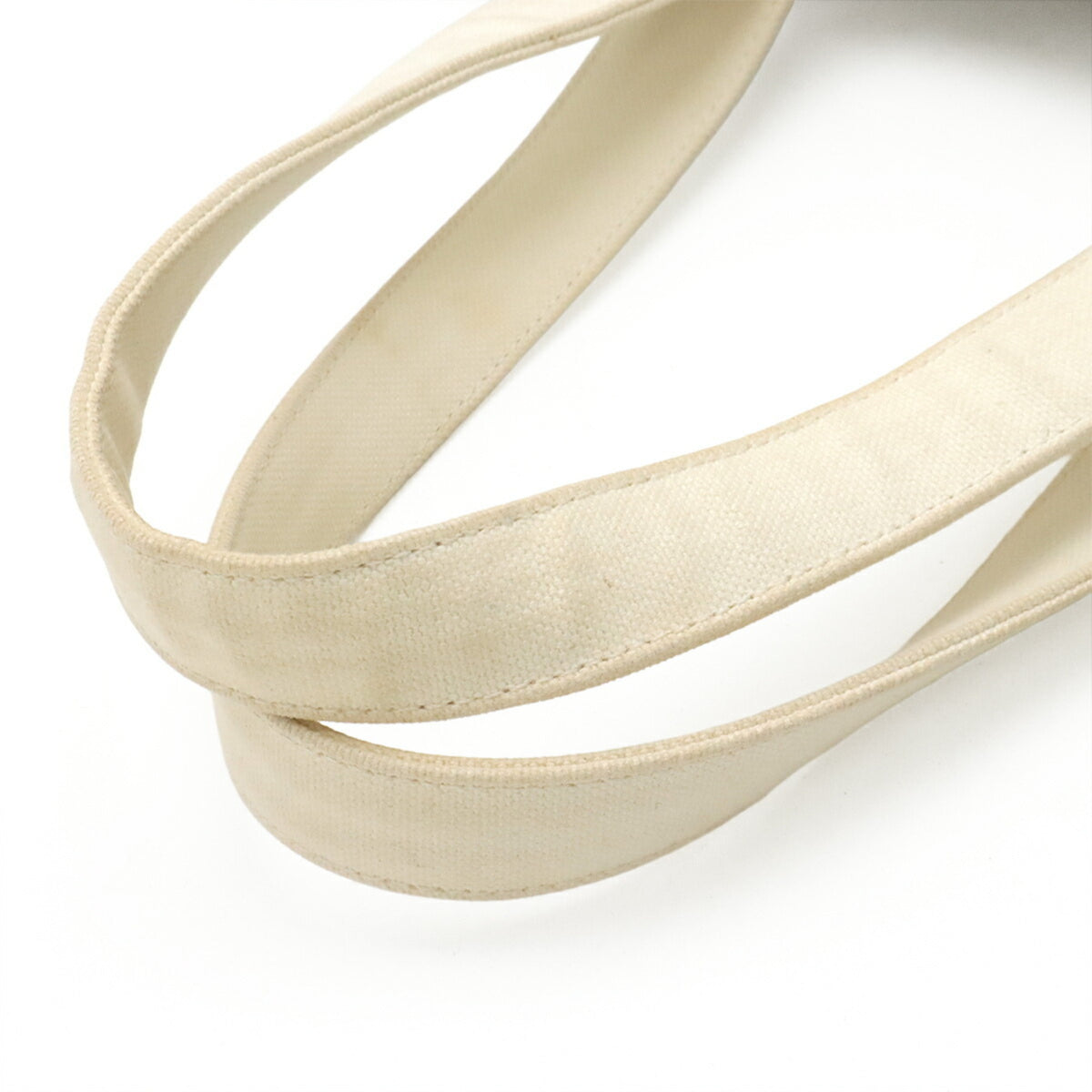 Chanel Gray Ivory Canvas Tote Bag (Pre-Owned)