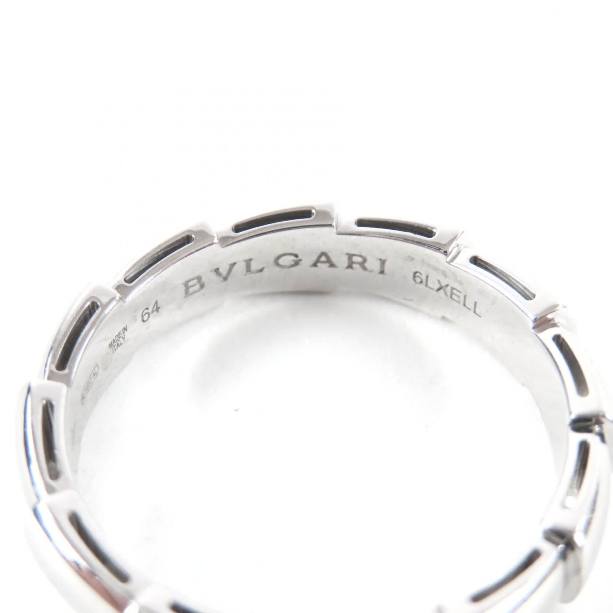 Bvlgari Silver White Gold (18K) Band Ring (Pre-Owned)