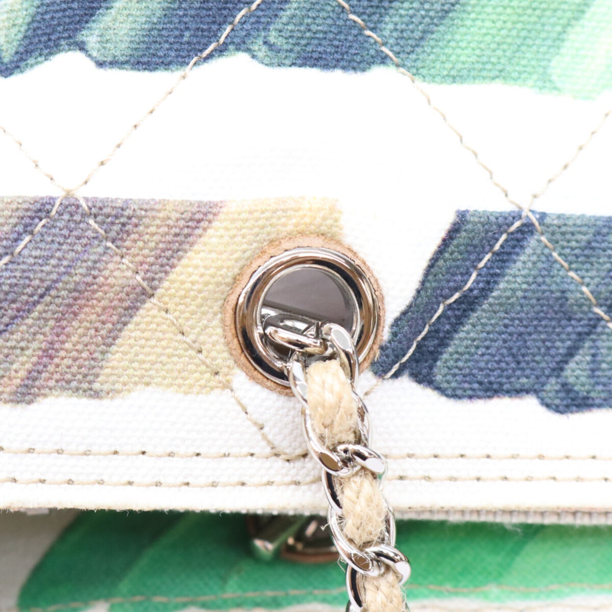 Chanel Multi-Color Canvas Tote Bag (Pre-Owned)