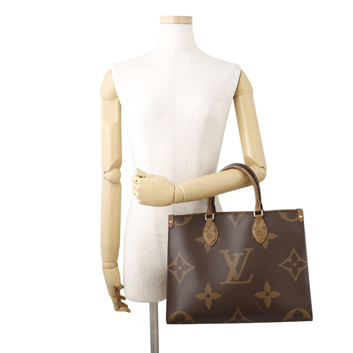 Louis Vuitton Monogram Reverse Red Color Monogram Reverse Handbag Tote Bag (Pre-Owned)