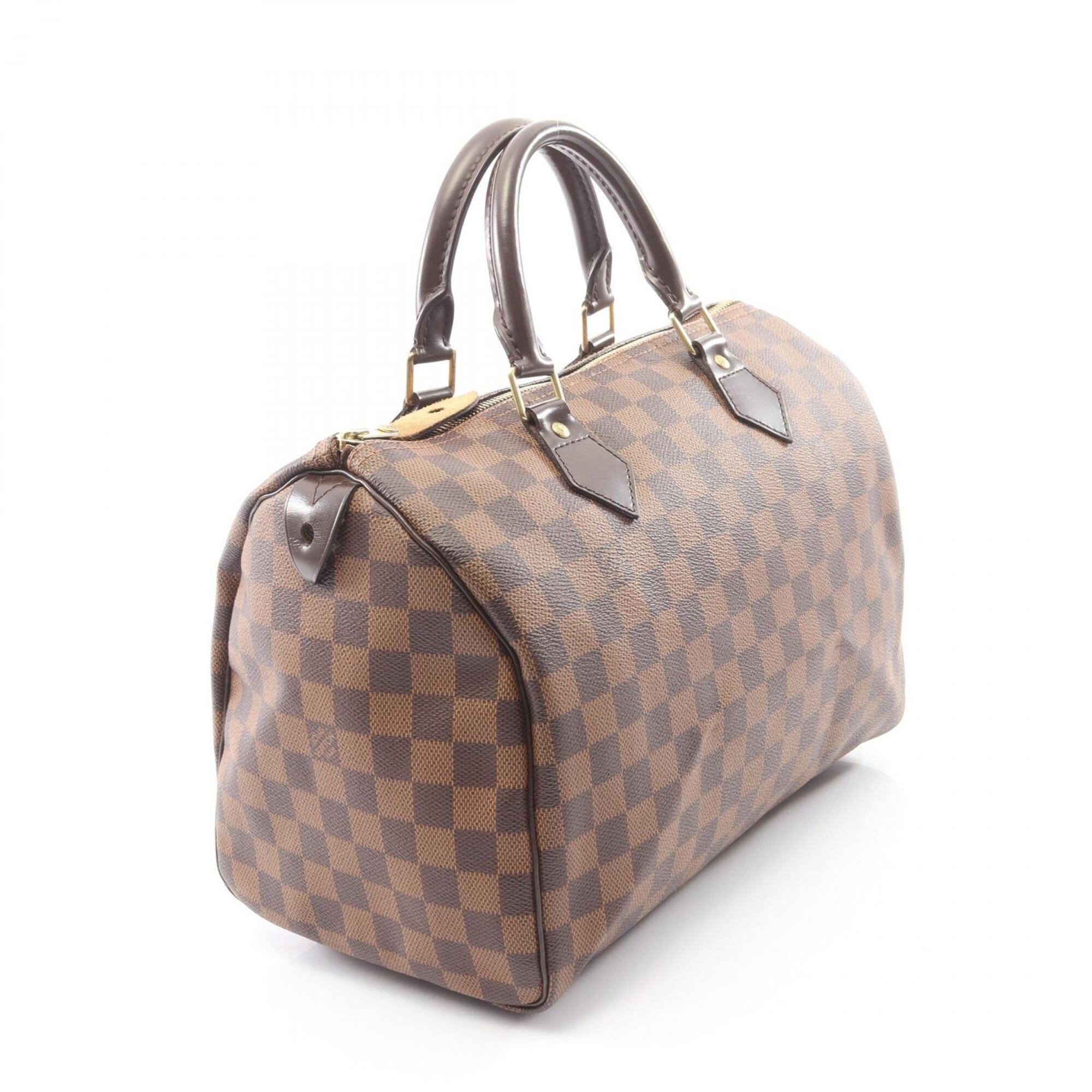 Louis Vuitton Brown Coated Canvas Leather Handbag (Pre-Owned)