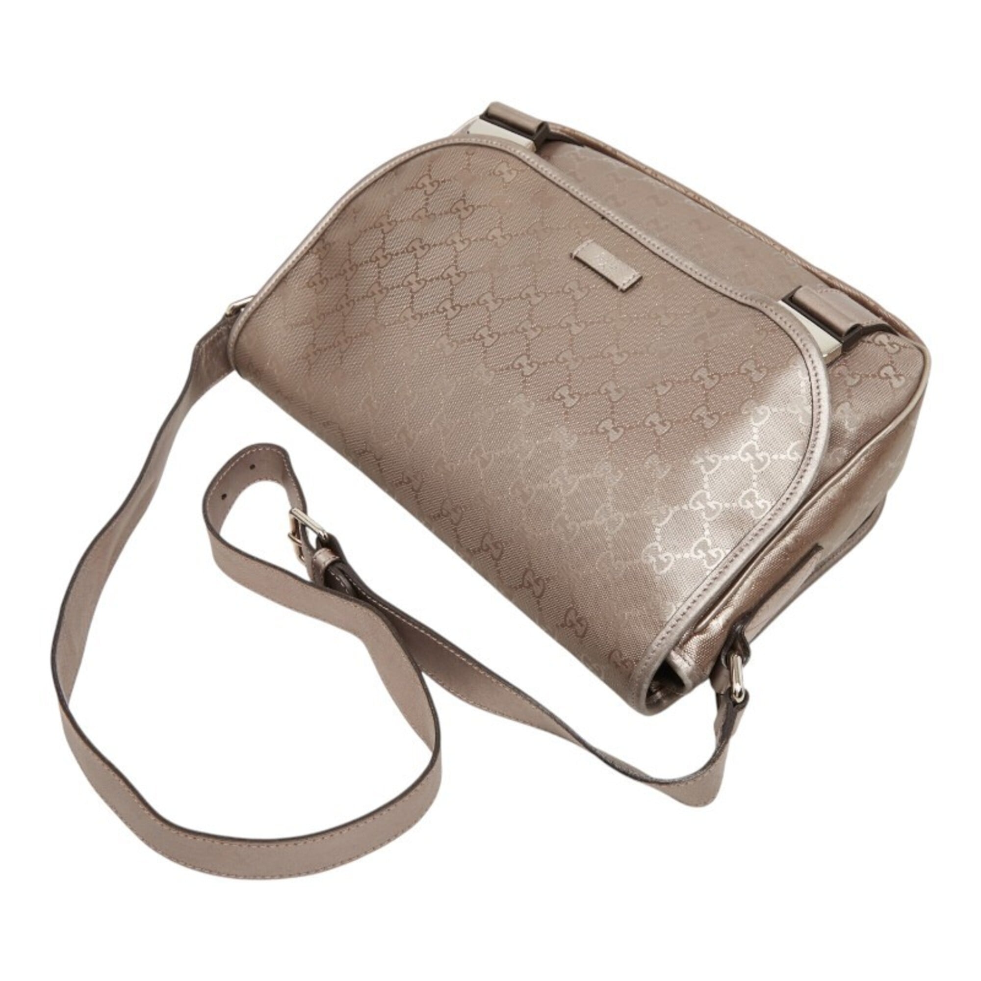 Gucci Brown Pvc Messenger Bag Shoulder Bag (Pre-Owned)