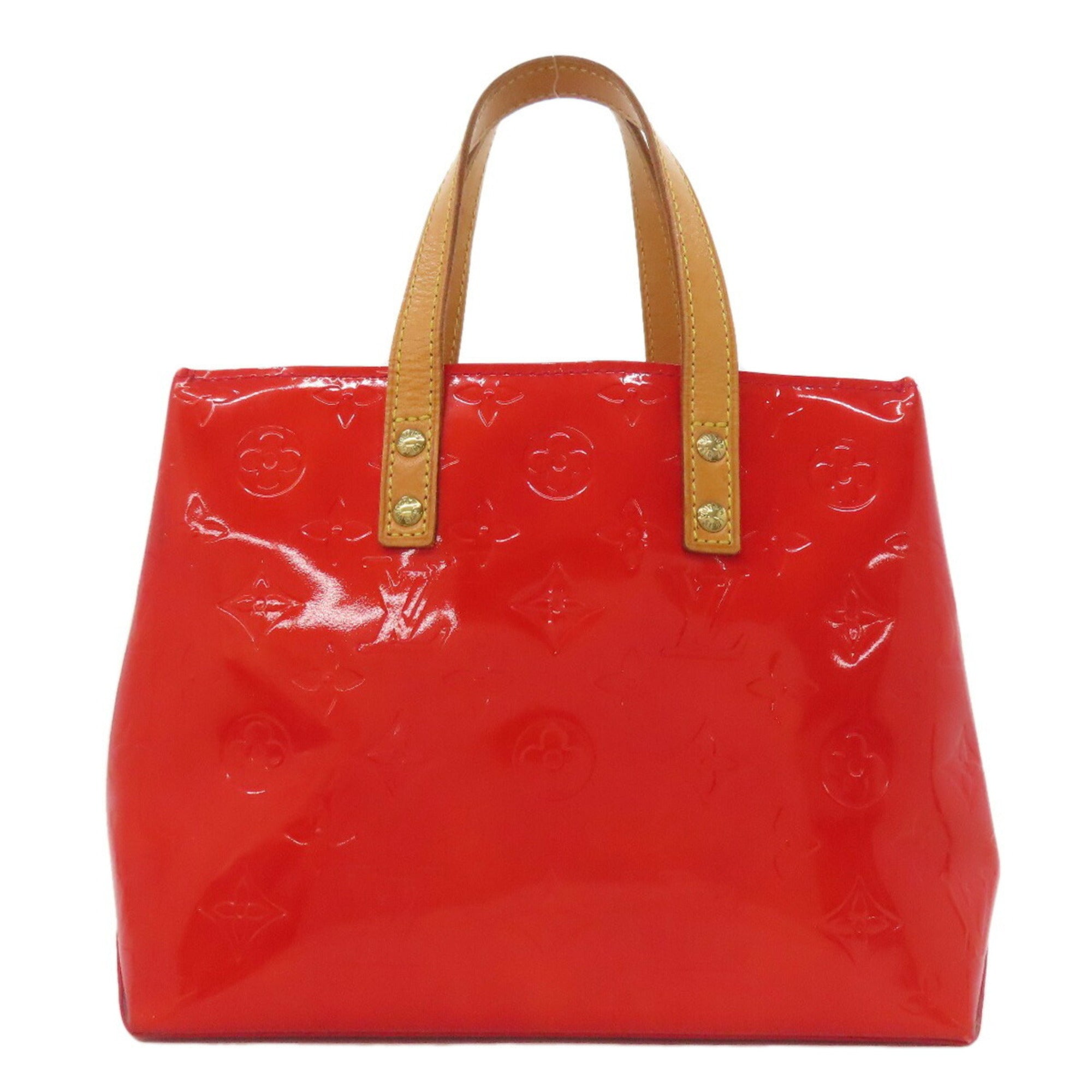 Louis Vuitton Vernis Red Color Monogram Vernis Handbag (Pre-Owned)