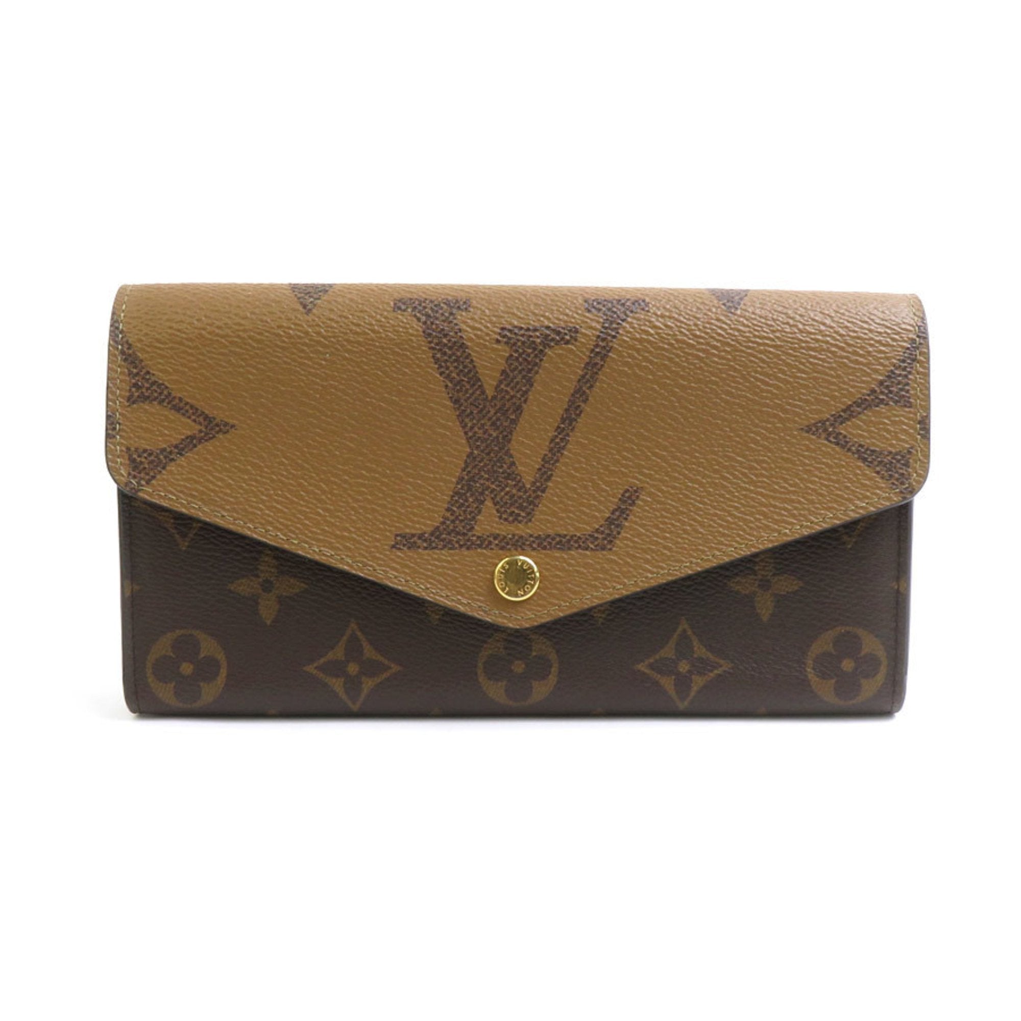 Louis Vuitton Brown Monogram Reverse Monogram Reverse Long Wallet (Bi-Fold) (Pre-Owned)