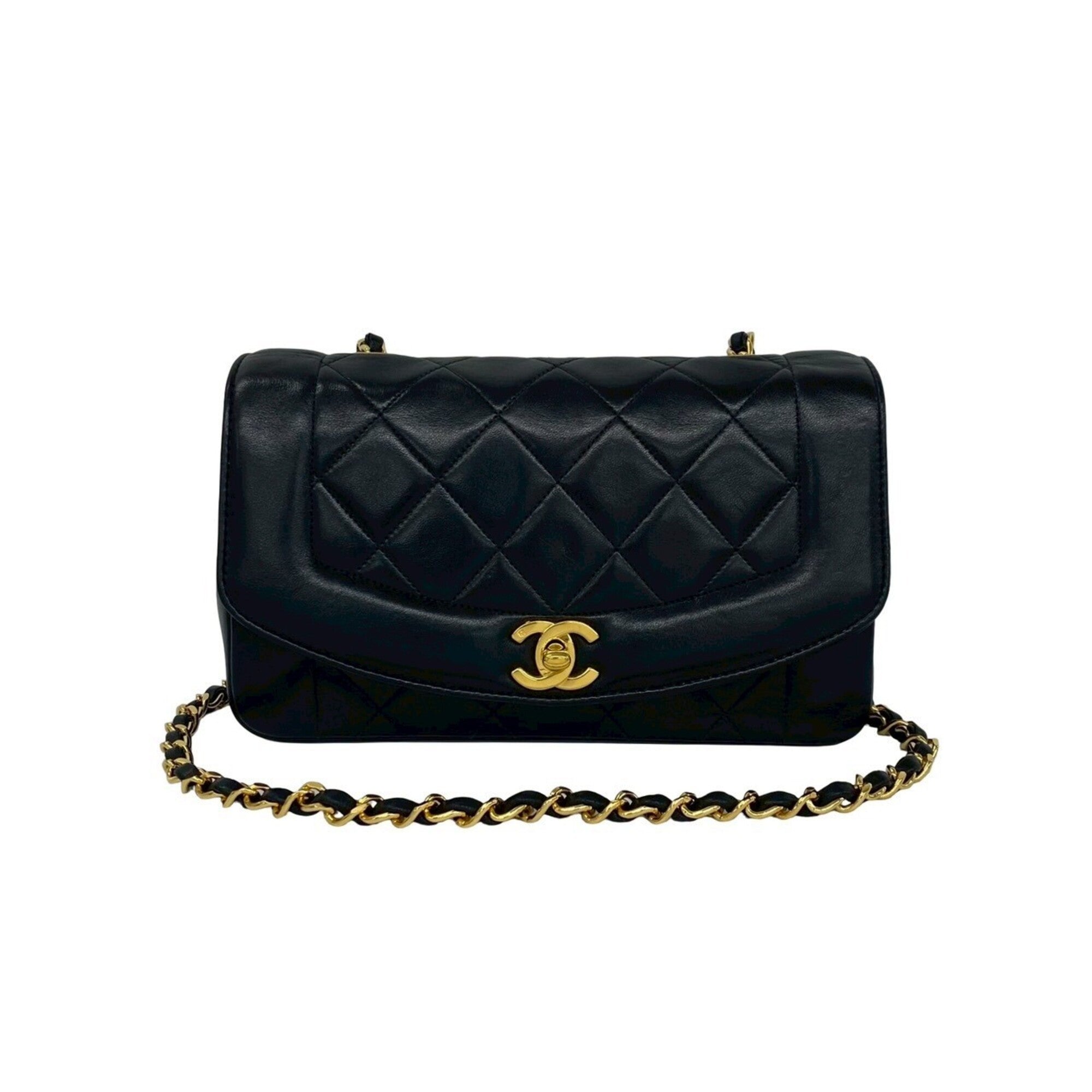 Chanel Black Leather Shoulder Bag (Pre-Owned)