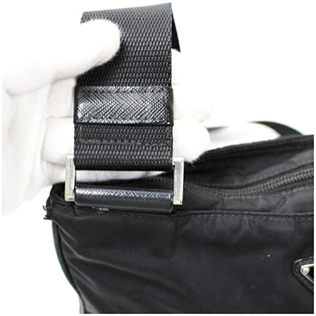 Prada Black Nylon Shoulder Bag (Pre-Owned)