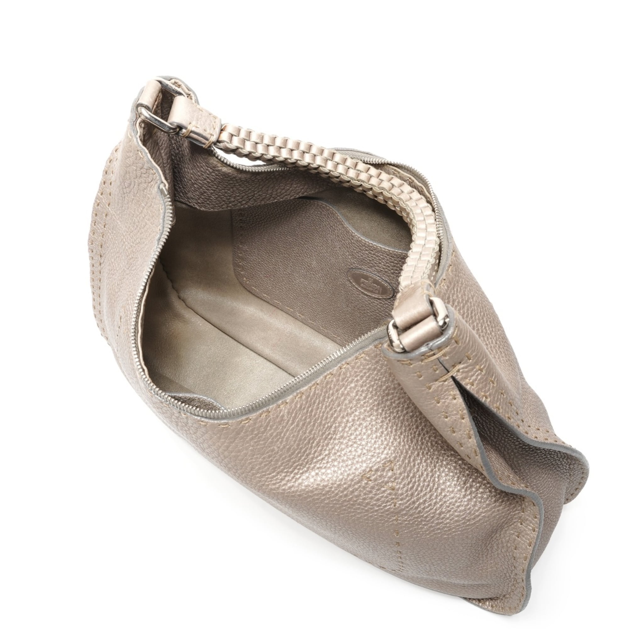 Fendi Selleria Silver Shoulder Bag (Pre-Owned)