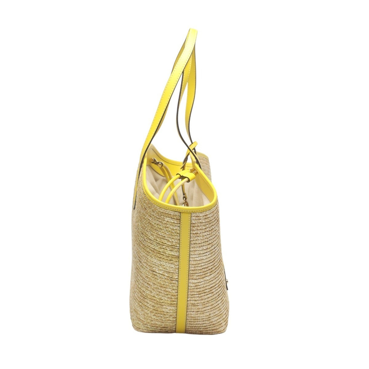 Michael Kors Yellow Straw Handbag (Pre-Owned)