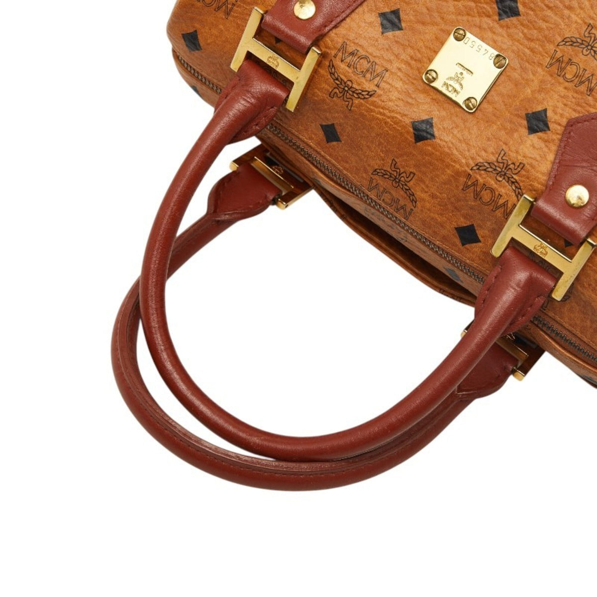 Mcm Brown Leather Handbag Shoulder Bag (Pre-Owned)