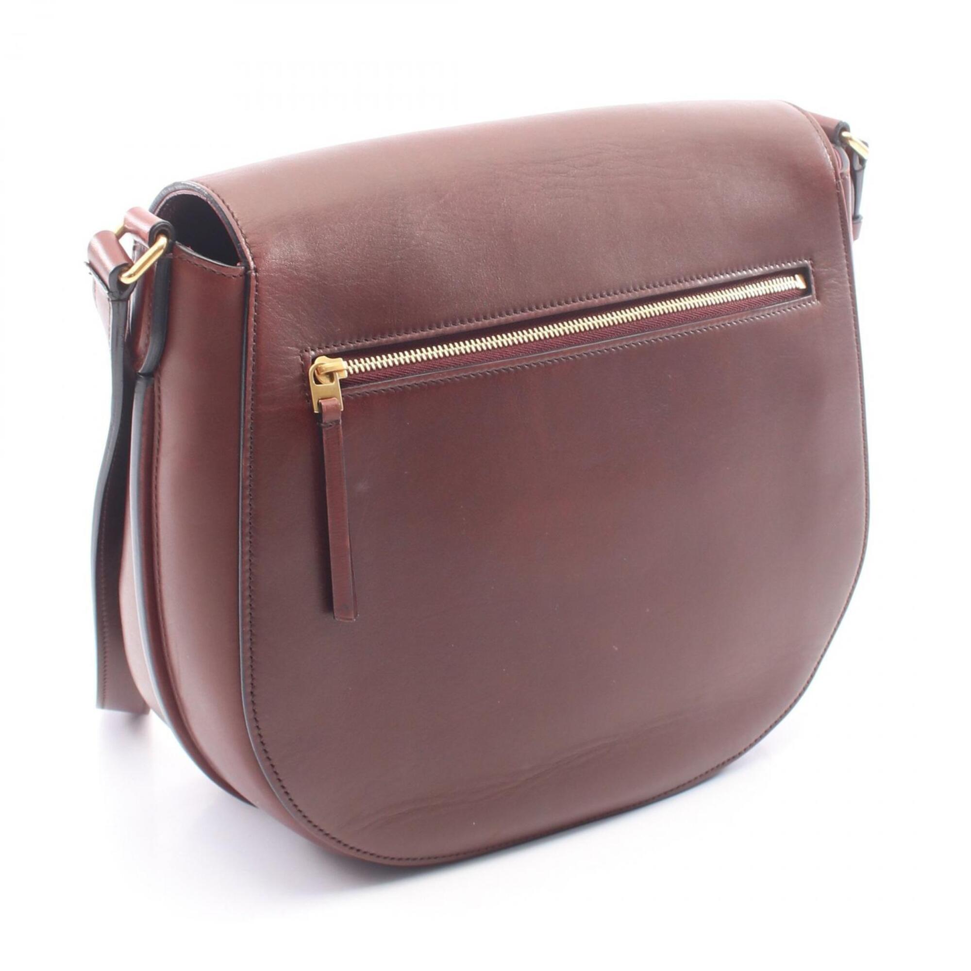 Celine Brown Leather Shoulder Bag (Pre-Owned)