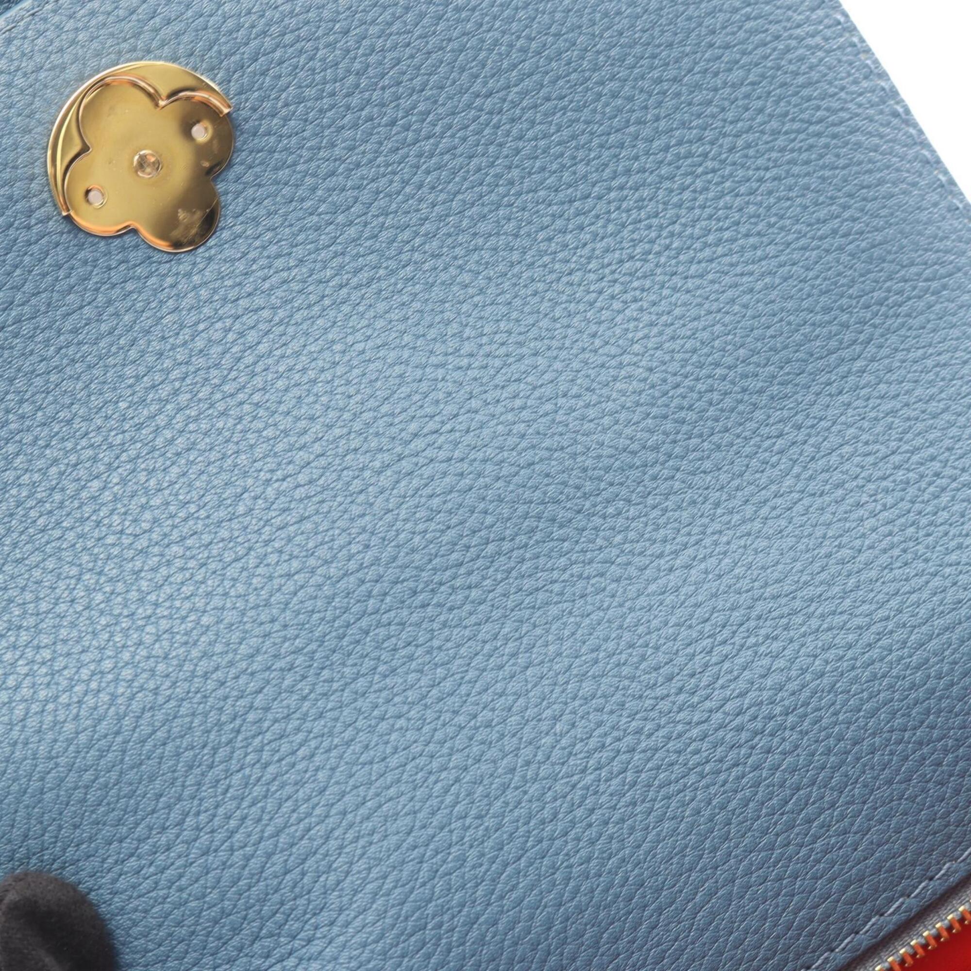 Louis Vuitton Blue Leather Handbag Shoulder Bag (Pre-Owned)