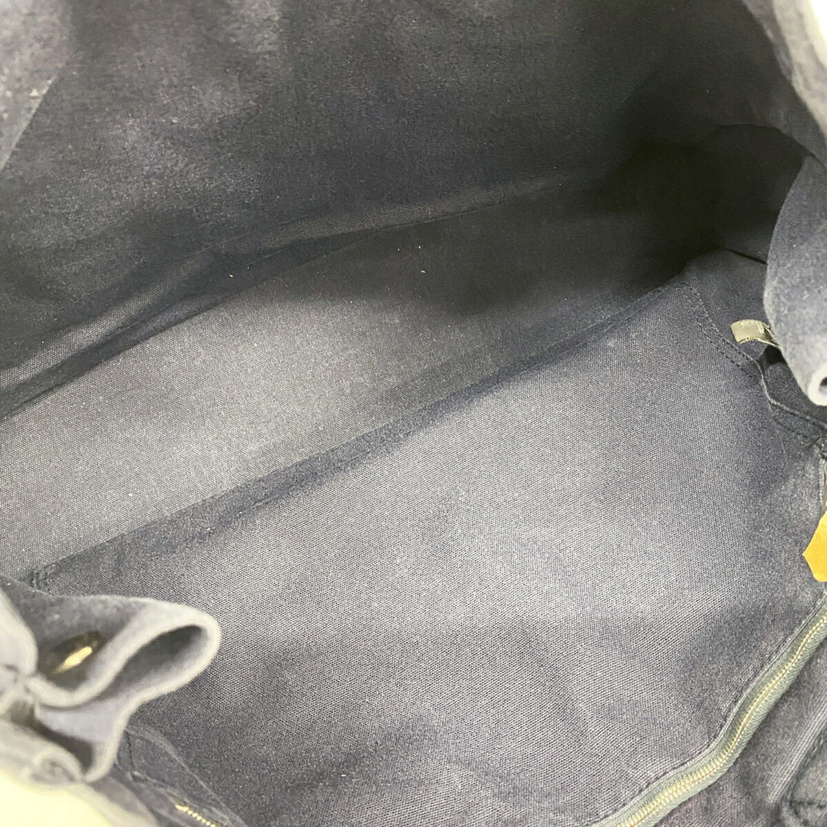 Hermes Navy Canvas Tote Bag (Pre-Owned)