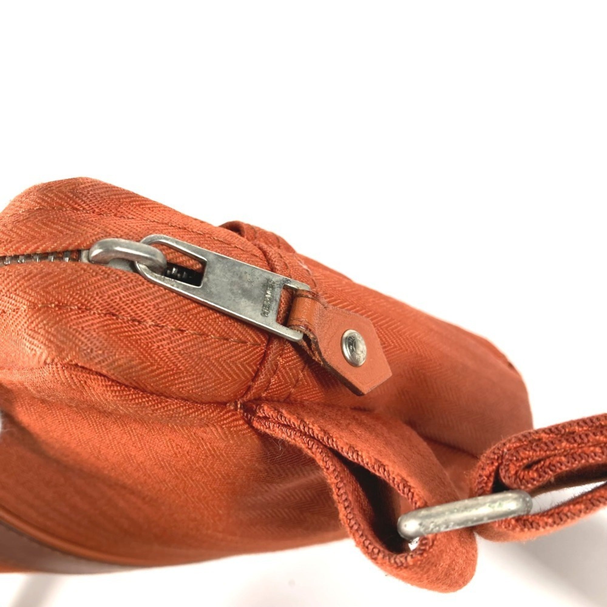 Hermes Acapulco Orange Polyamide Cotton Fanny Pack Shoulder Bag (Pre-Owned)
