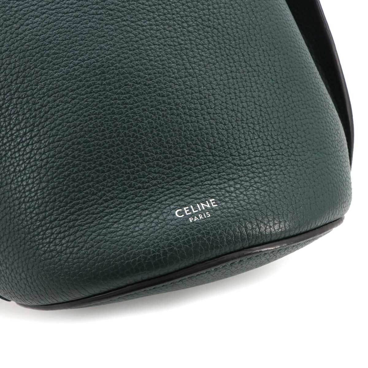 Celine Green Leather Handbag (Pre-Owned)