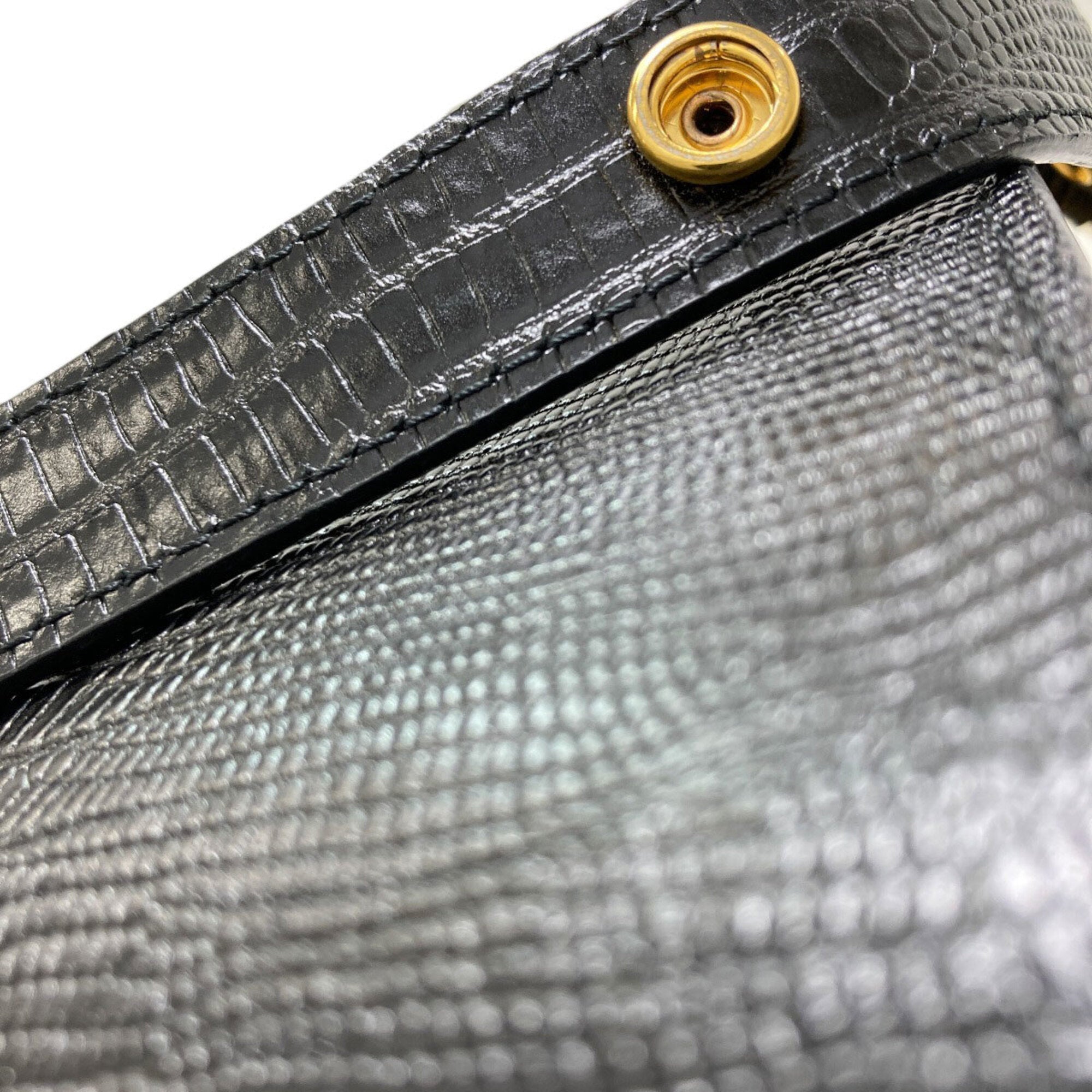 Marni Black Leather Shoulder Bag (Pre-Owned)
