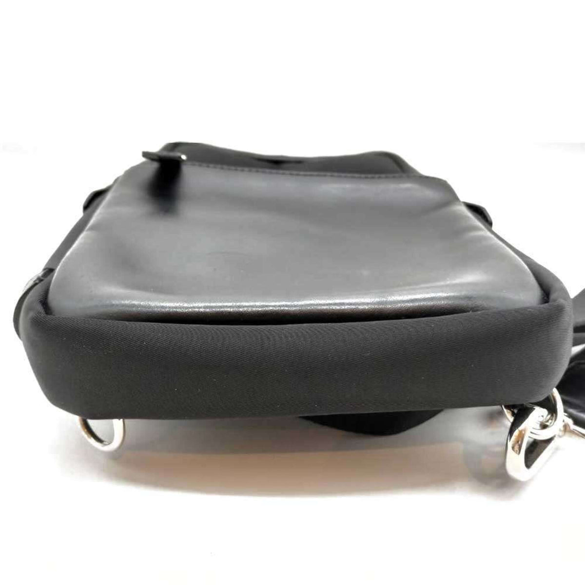 Fendi Black Nylon Leather Sling Bag (Pre-Owned)