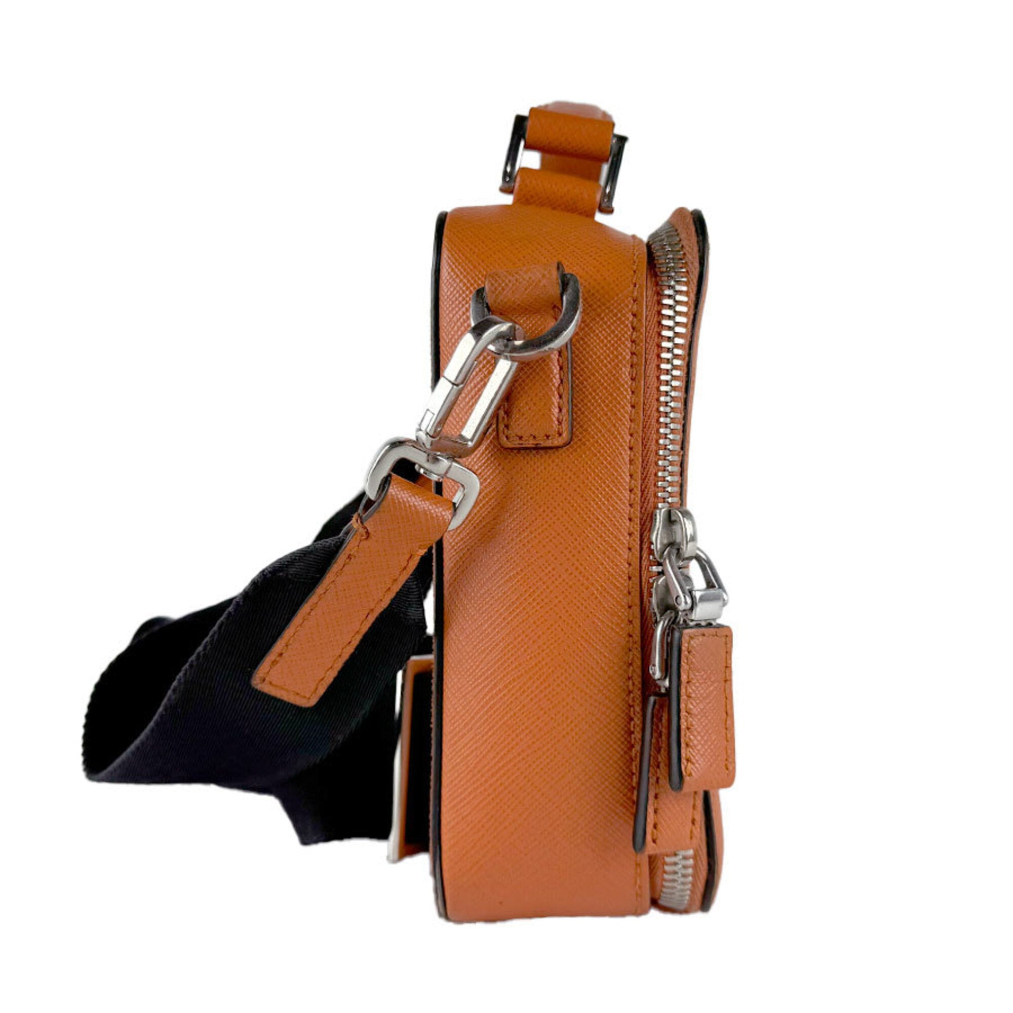 Prada Orange Leather Shoulder Bag (Pre-Owned)