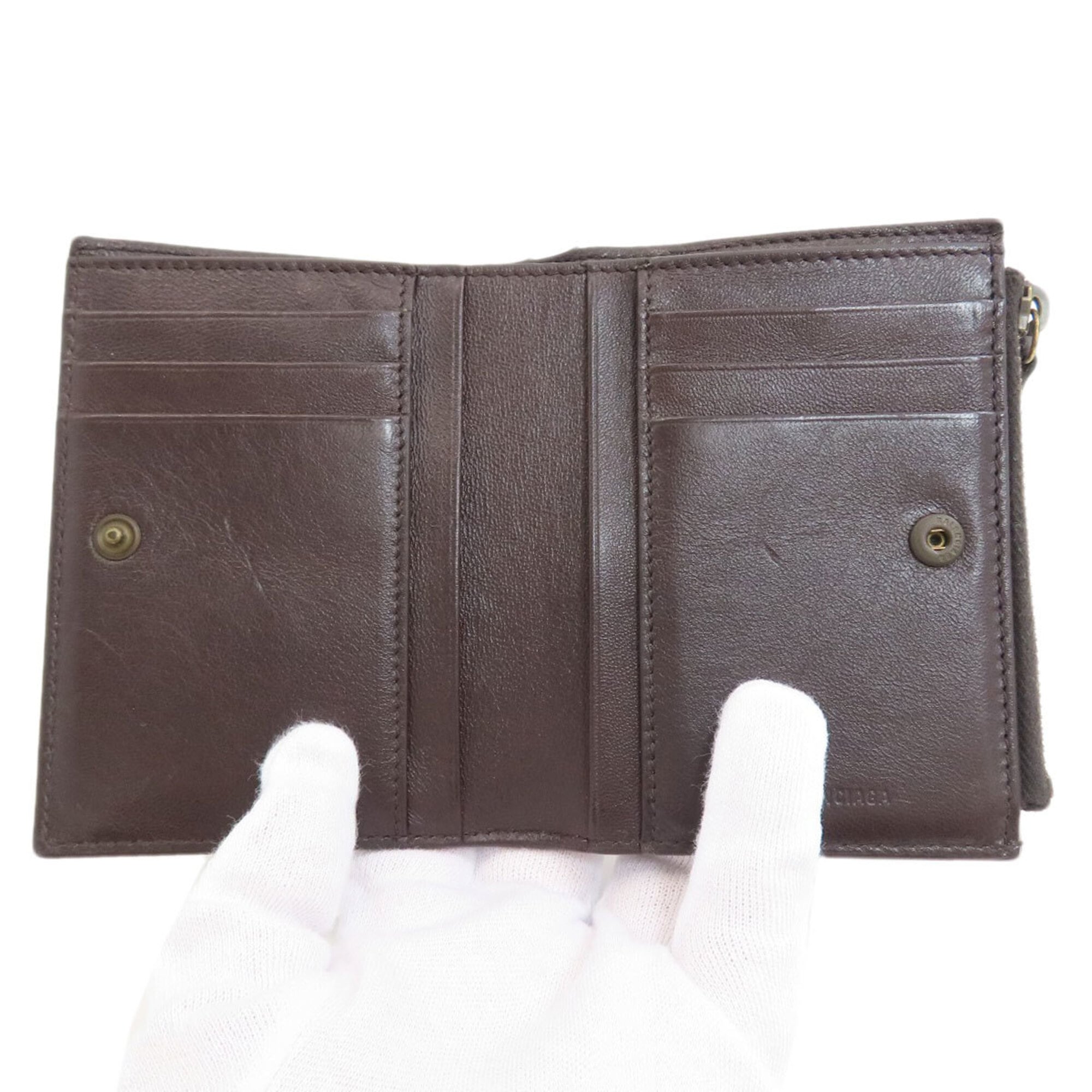 Balenciaga Dark Brown Leather Wallet (Bi-Fold) (Pre-Owned)