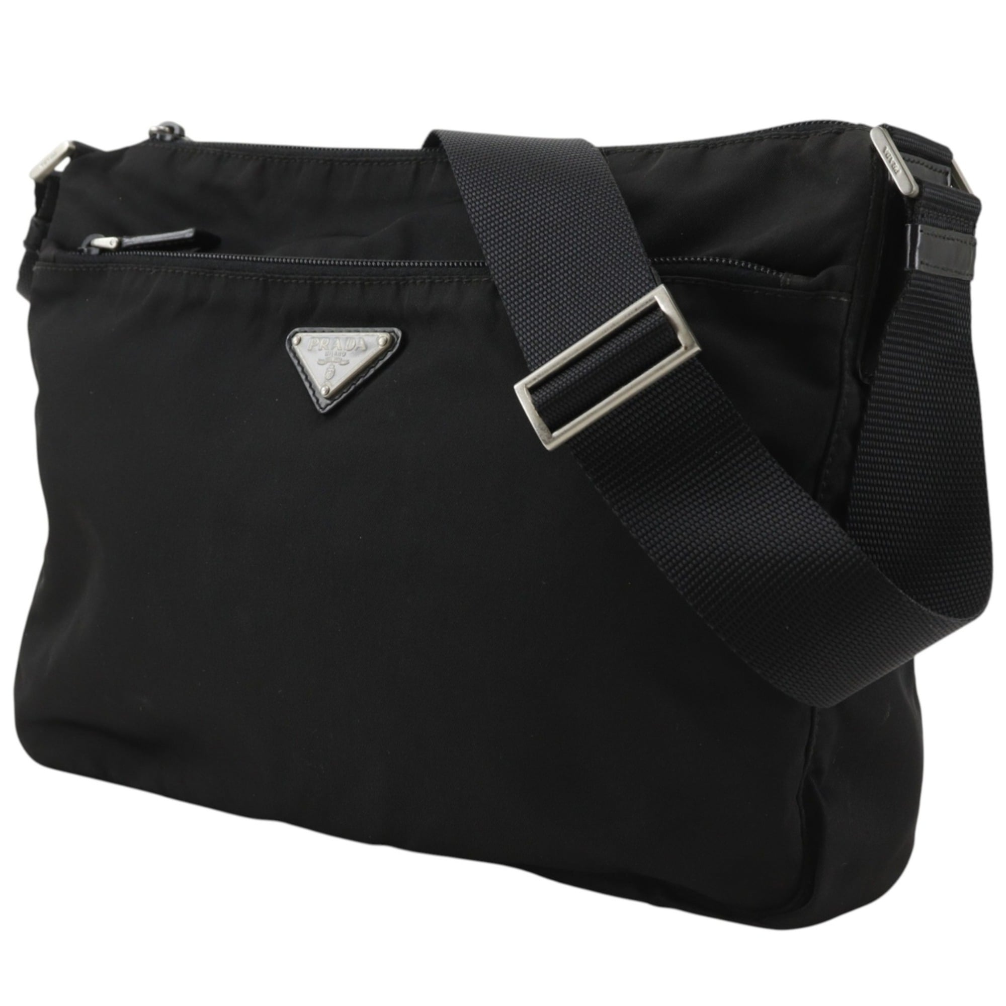 Prada Black Nylon Shoulder Bag (Pre-Owned)