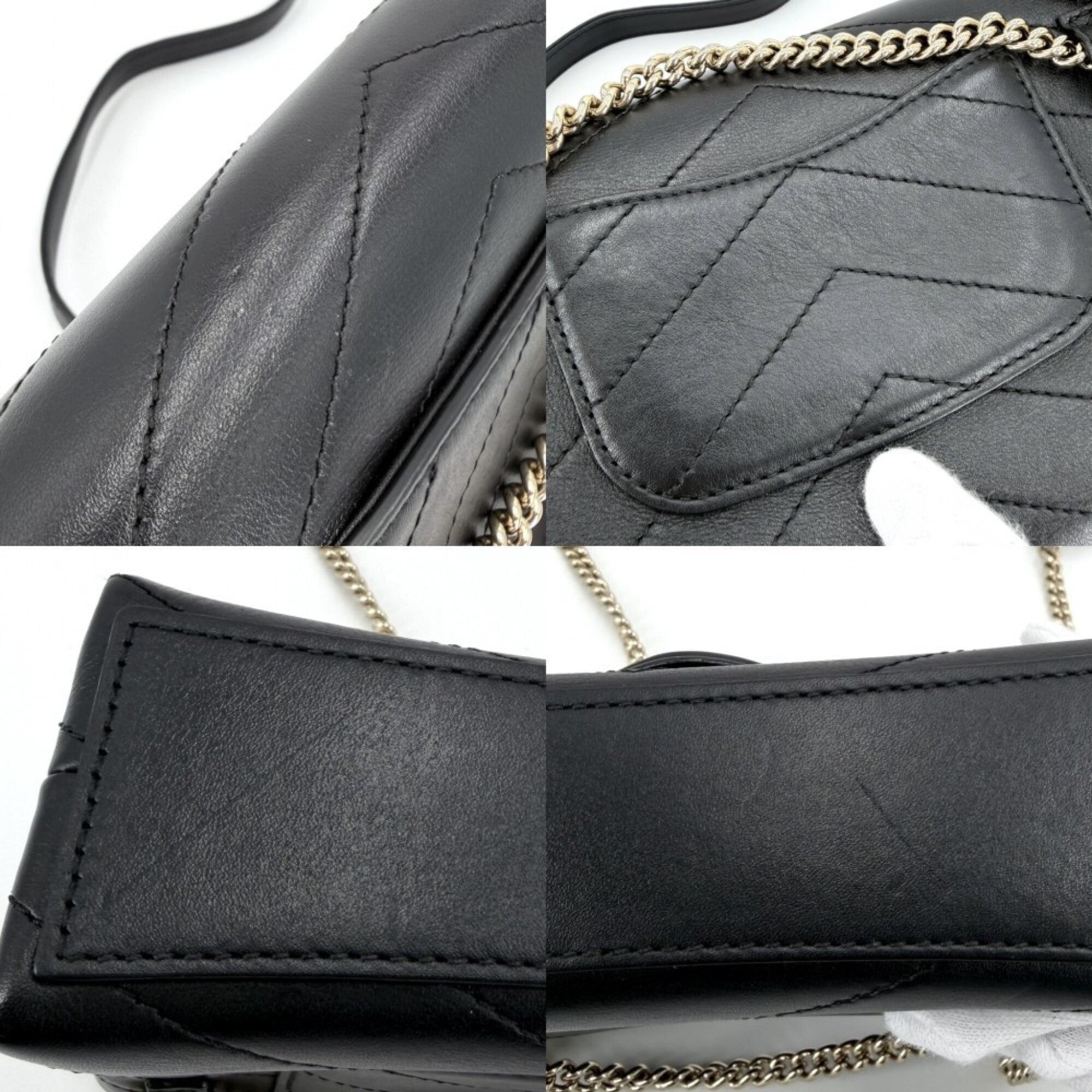 Chanel Black Leather Shoulder Bag (Pre-Owned)