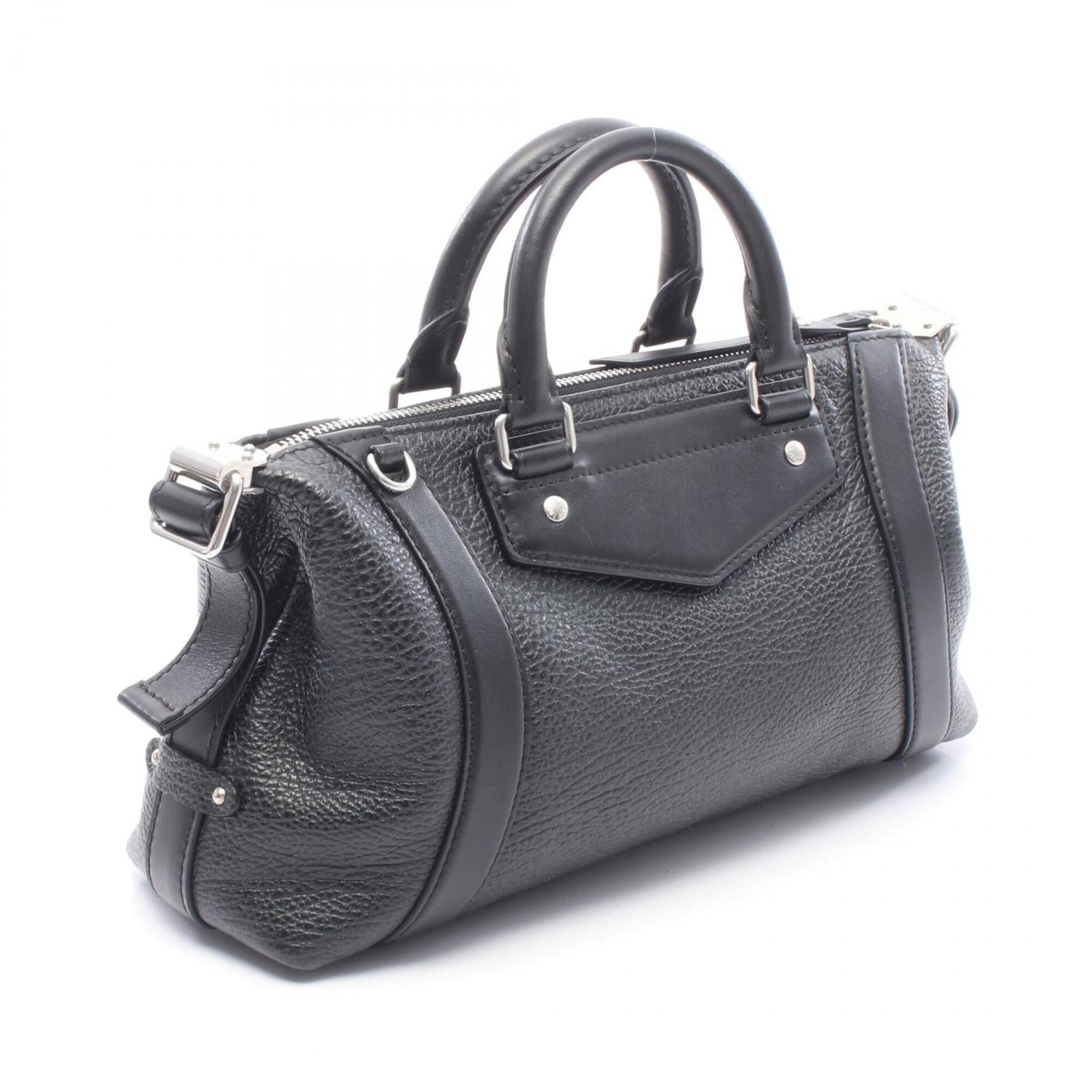 Louis Vuitton Black Leather Handbag (Pre-Owned)