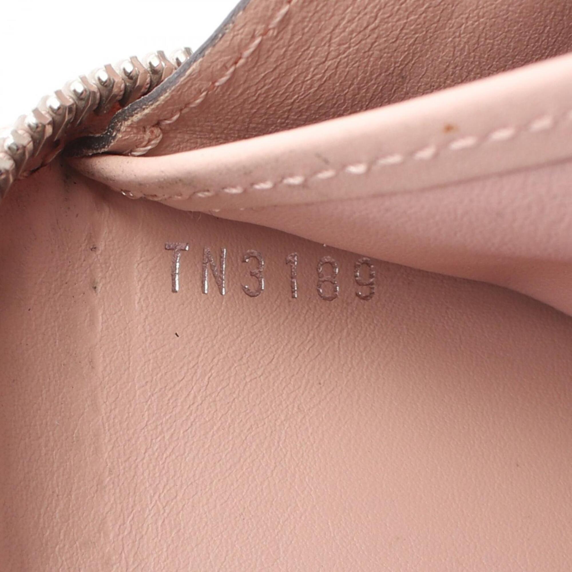 Louis Vuitton Pink Leather Long Wallet (Bi-Fold) (Pre-Owned)
