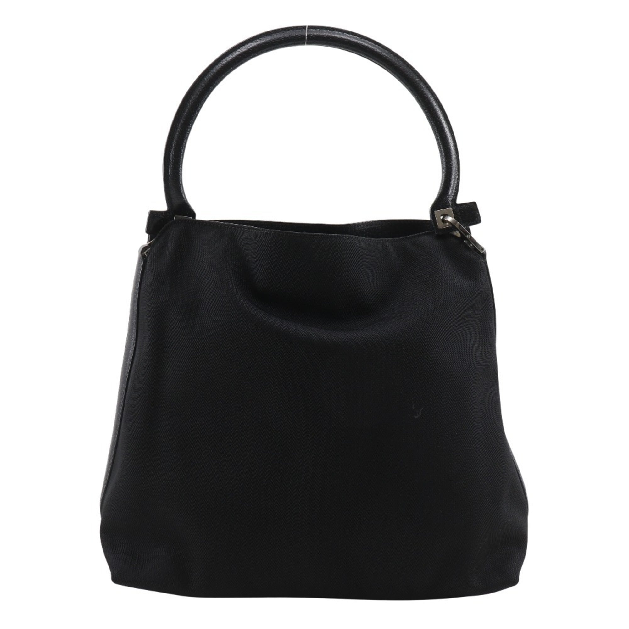 Salvatore Ferragamo Black Nylon Canvas Shoulder Bag (Pre-Owned)