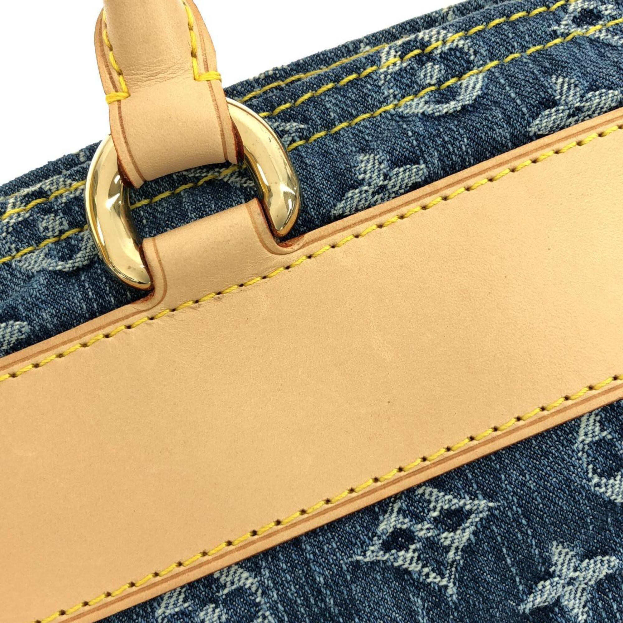 Louis Vuitton Monogram Denim Blue Monogram Denim Handbag (Pre-Owned)