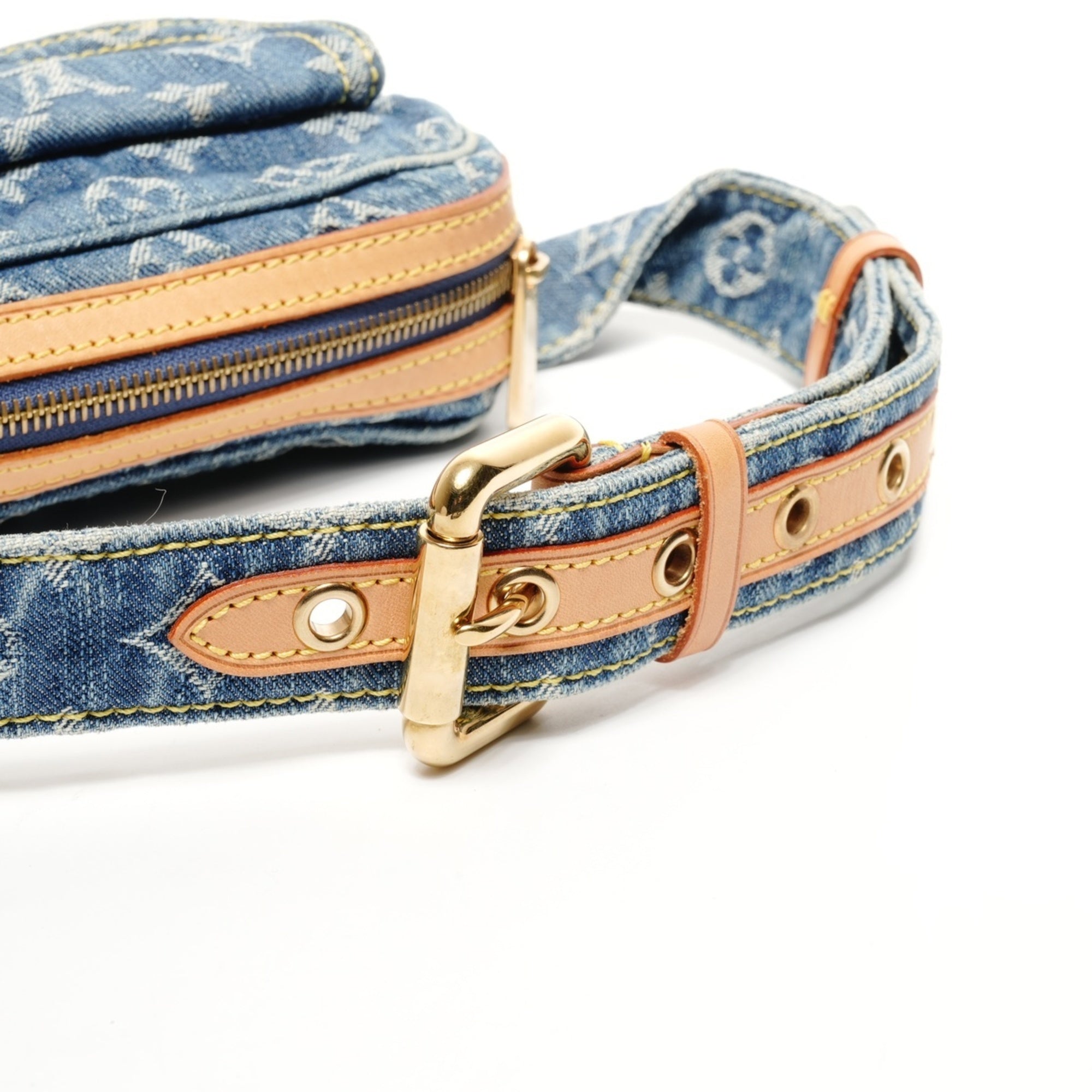 Louis Vuitton Monogram Denim Blue Denim Fanny Pack (Pre-Owned)