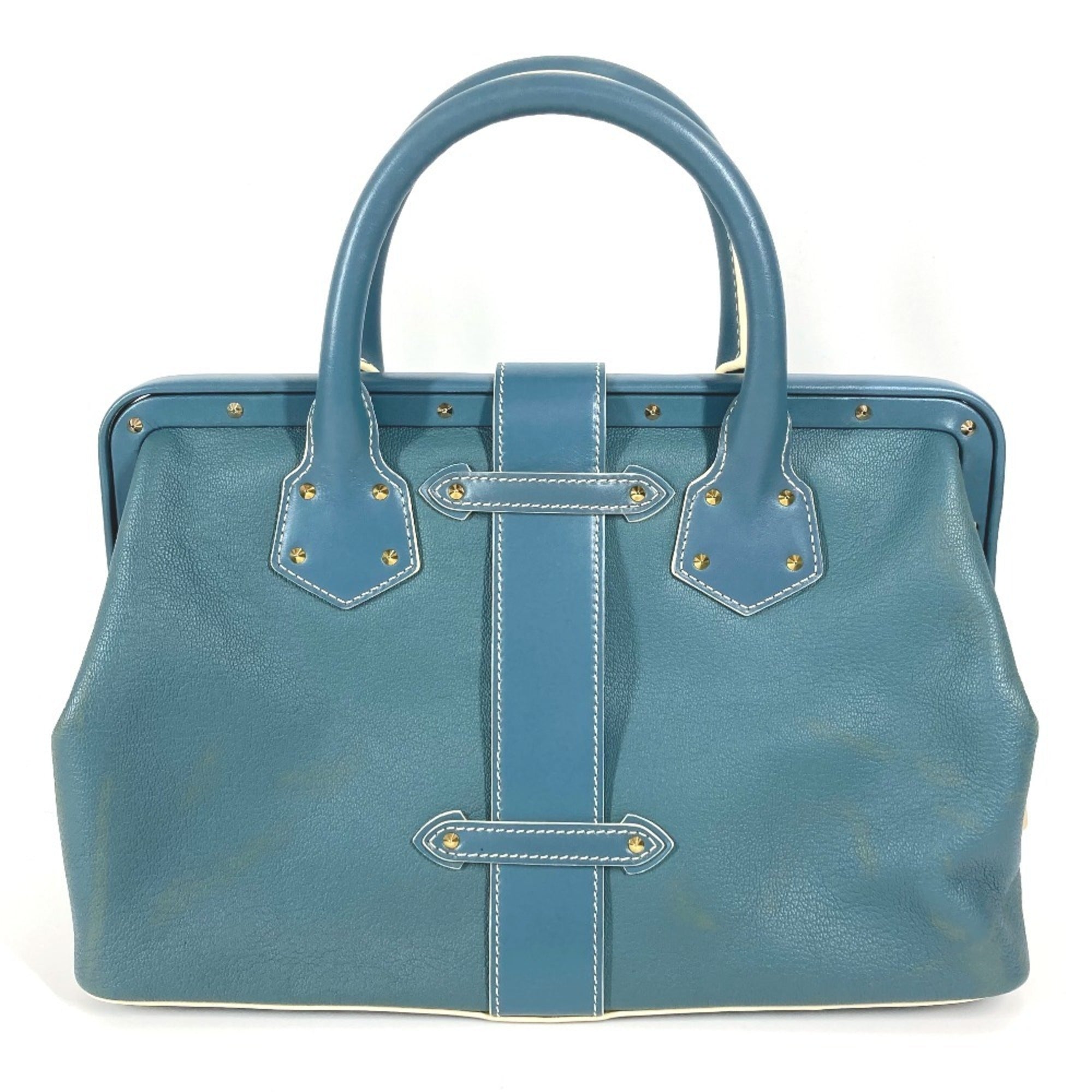 Louis Vuitton Blue Suhali Leather Leather Handbag Tote Bag (Pre-Owned)