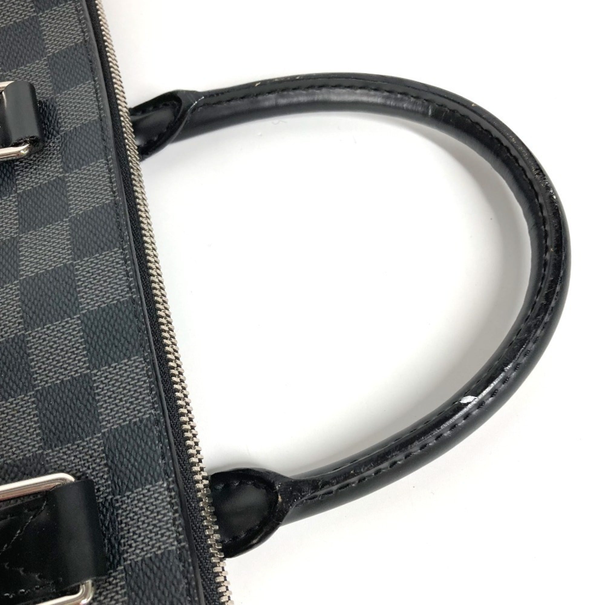 Louis Vuitton Black Damier Graphite Briefcase Handbag Shoulder Bag (Pre-Owned)