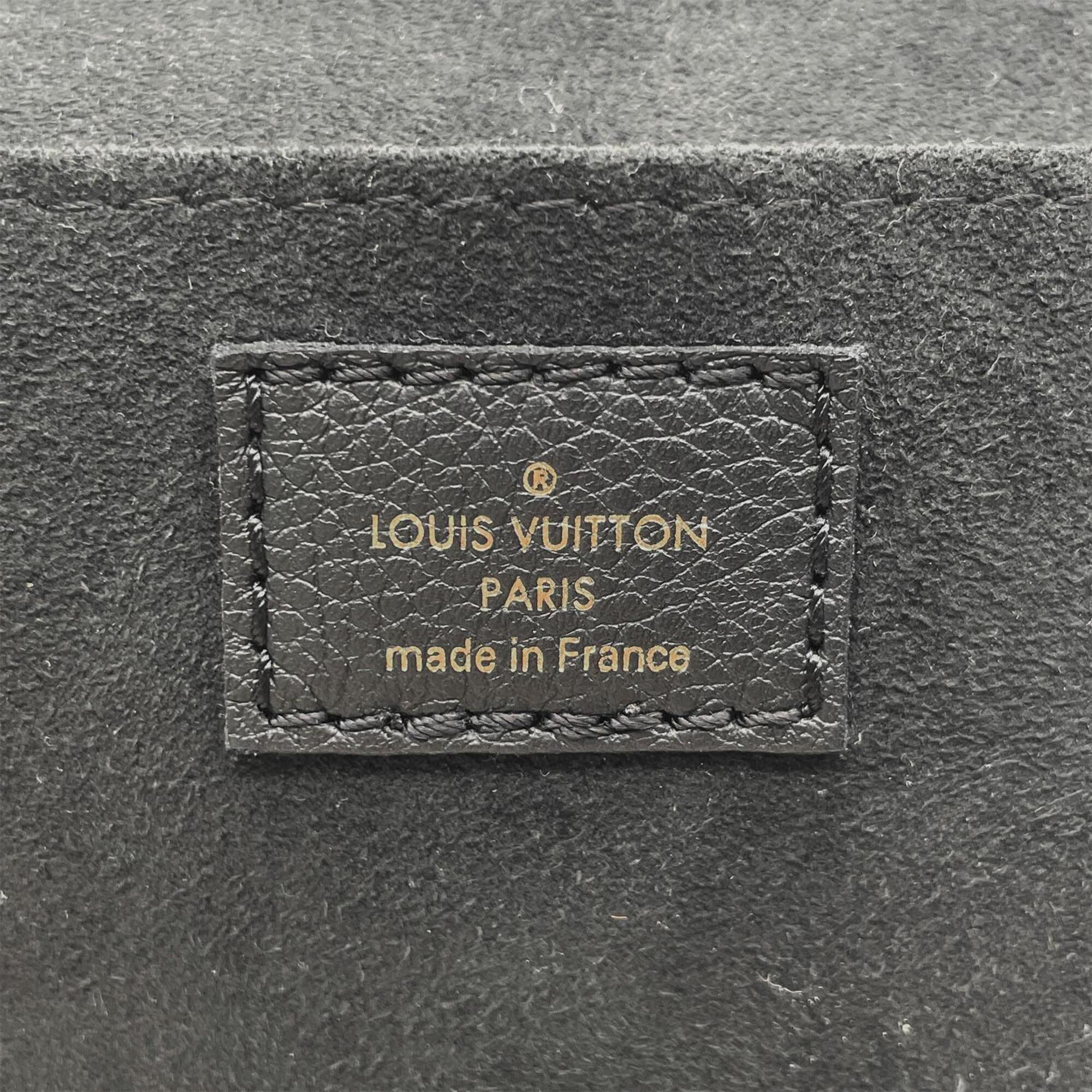 Louis Vuitton Monogram Empreinte Black Leather Metal Shoulder Bag (Pre-Owned)