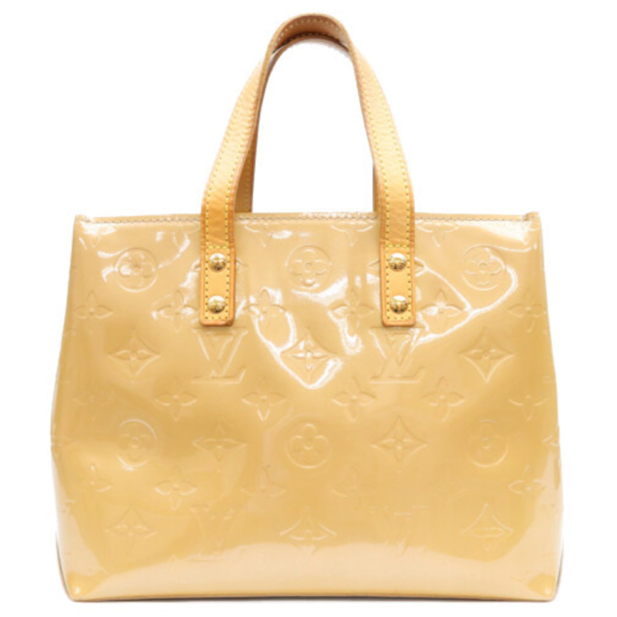 Louis Vuitton Beige Vernis Handbag (Pre-Owned)