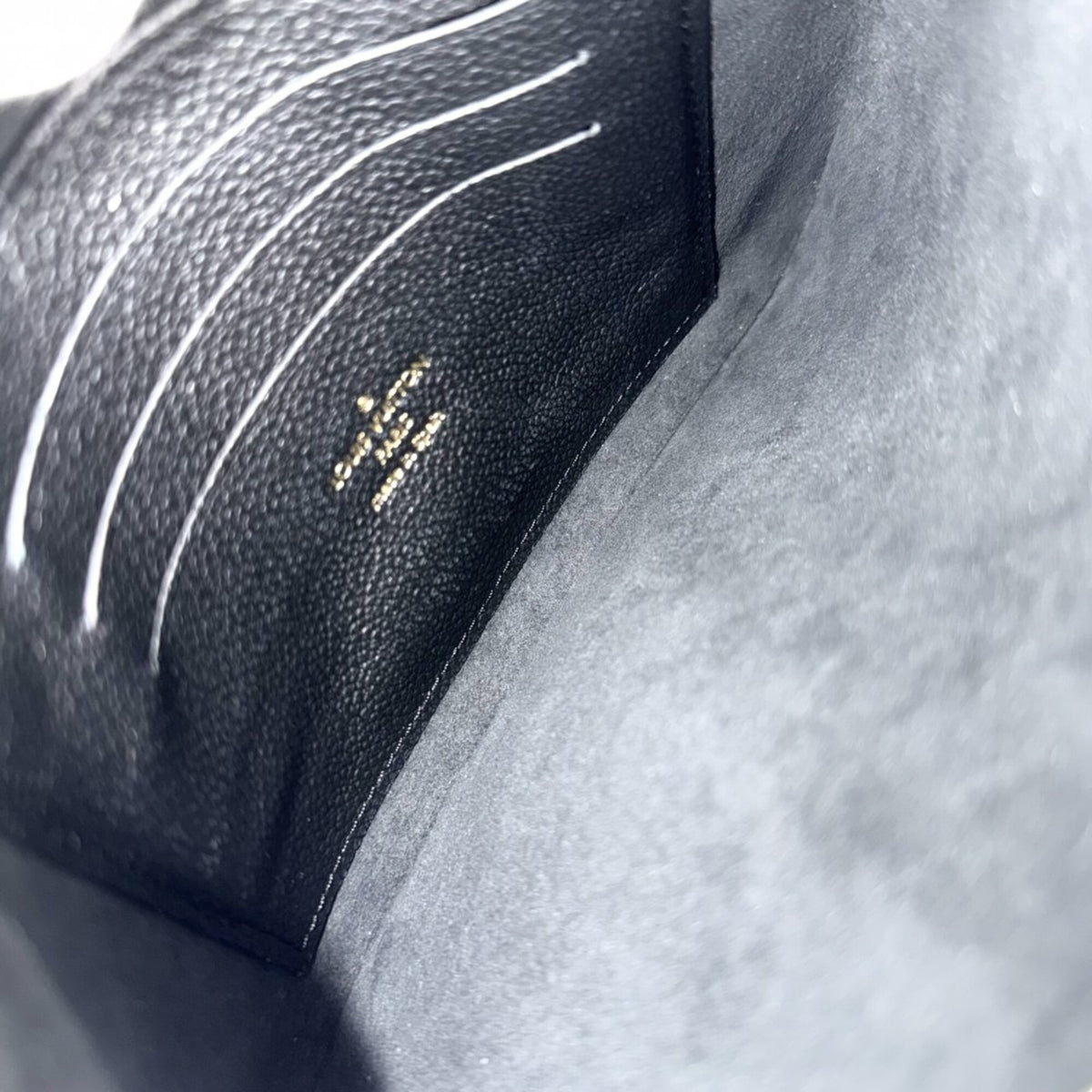 Louis Vuitton Monogram Empreinte Beige Black Monogram Empreinte Pochette Shoulder Bag (Pre-Owned)