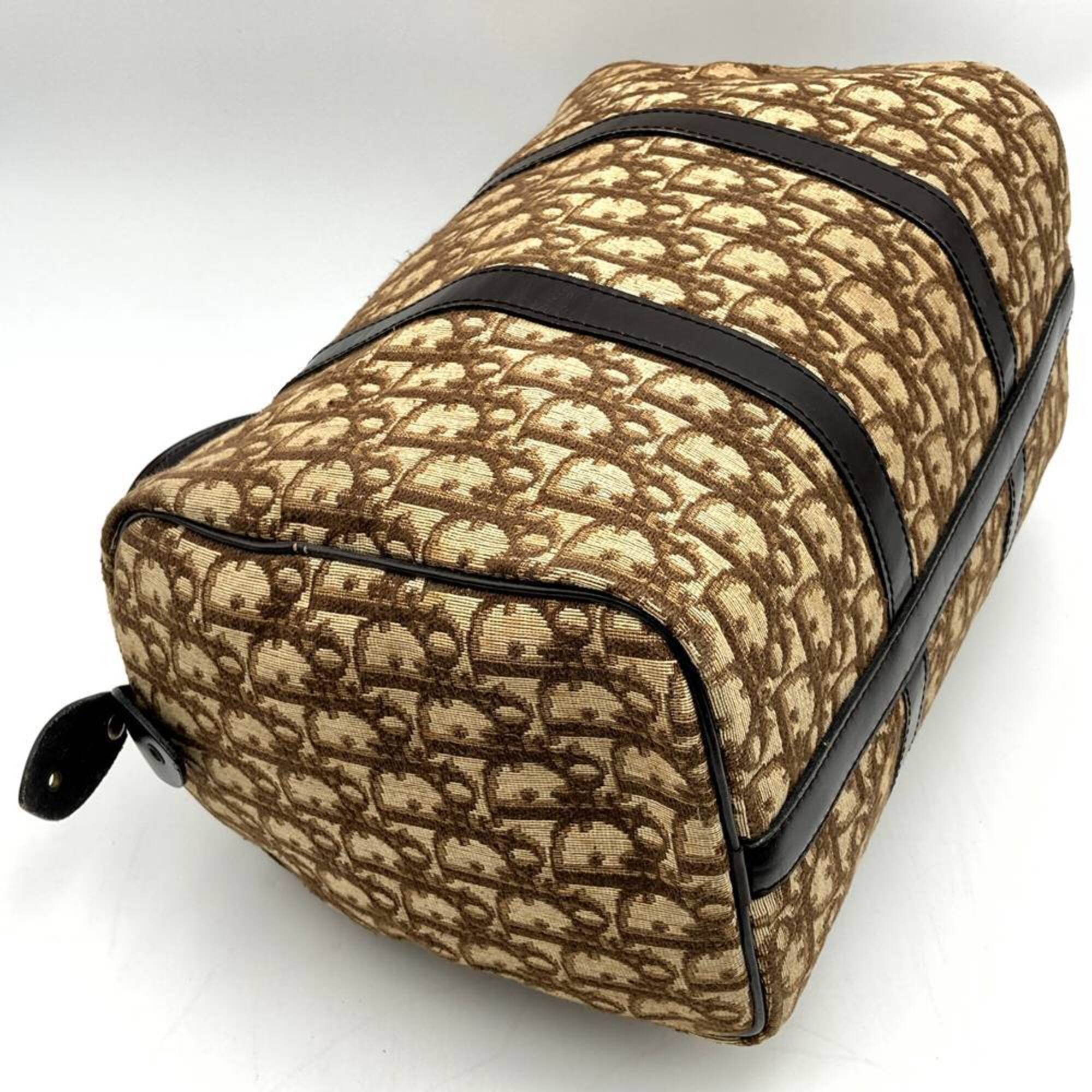 Christian Dior Brown Trotter Boston Bag (Pre-Owned)