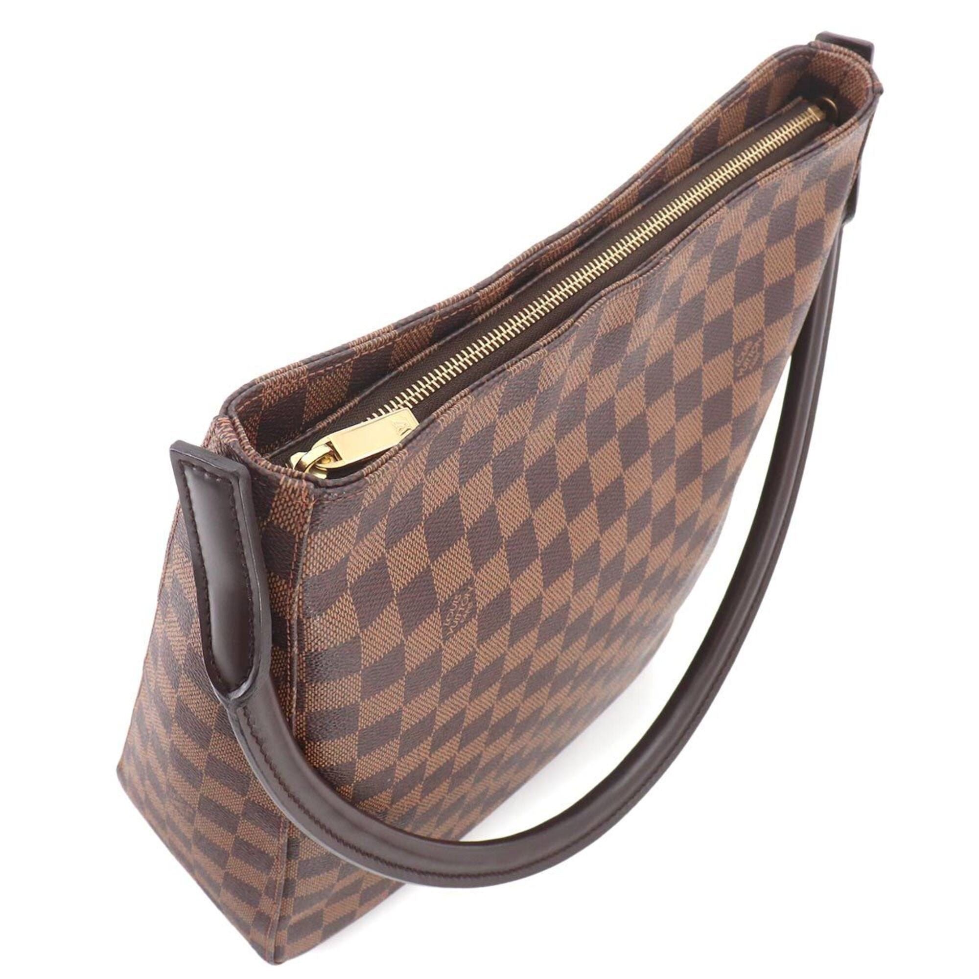 Louis Vuitton Ebene Damier Canvas Handbag Shoulder Bag (Pre-Owned)